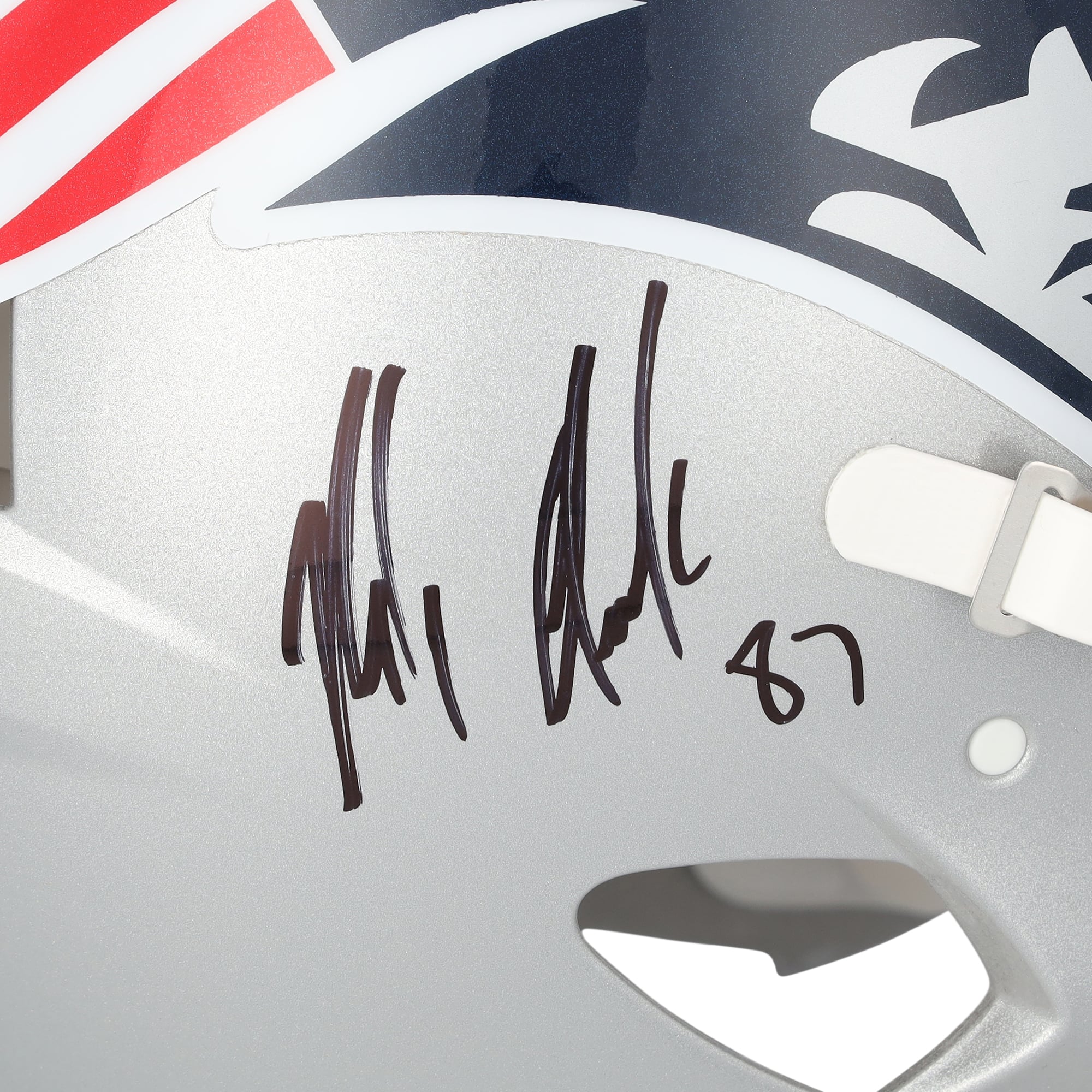Rob Gronkowski New England Patriots Autographed Riddell Speed Authentic Helmet with "3x SB Champ!" Inscription