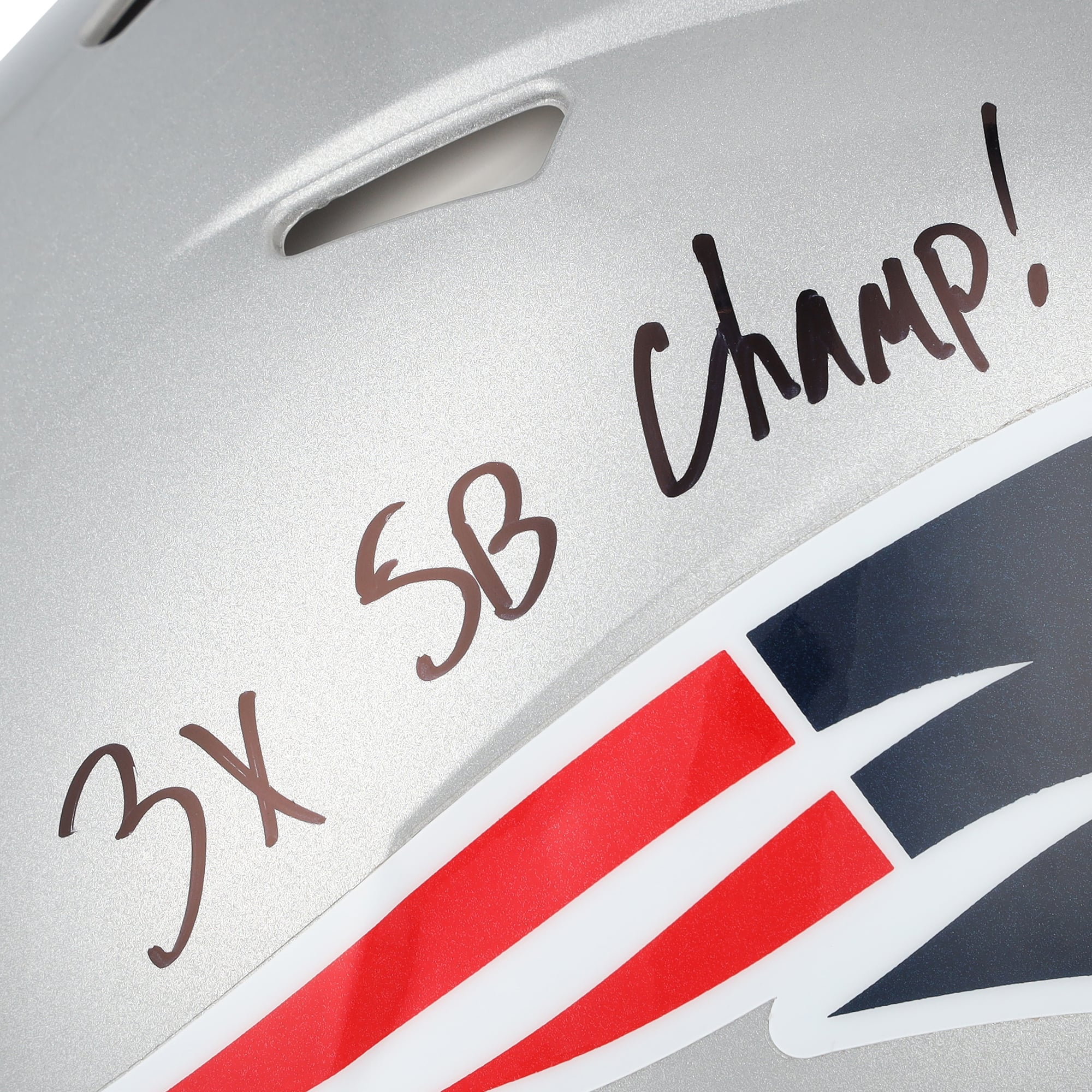 Rob Gronkowski New England Patriots Autographed Riddell Speed Authentic Helmet with "3x SB Champ!" Inscription