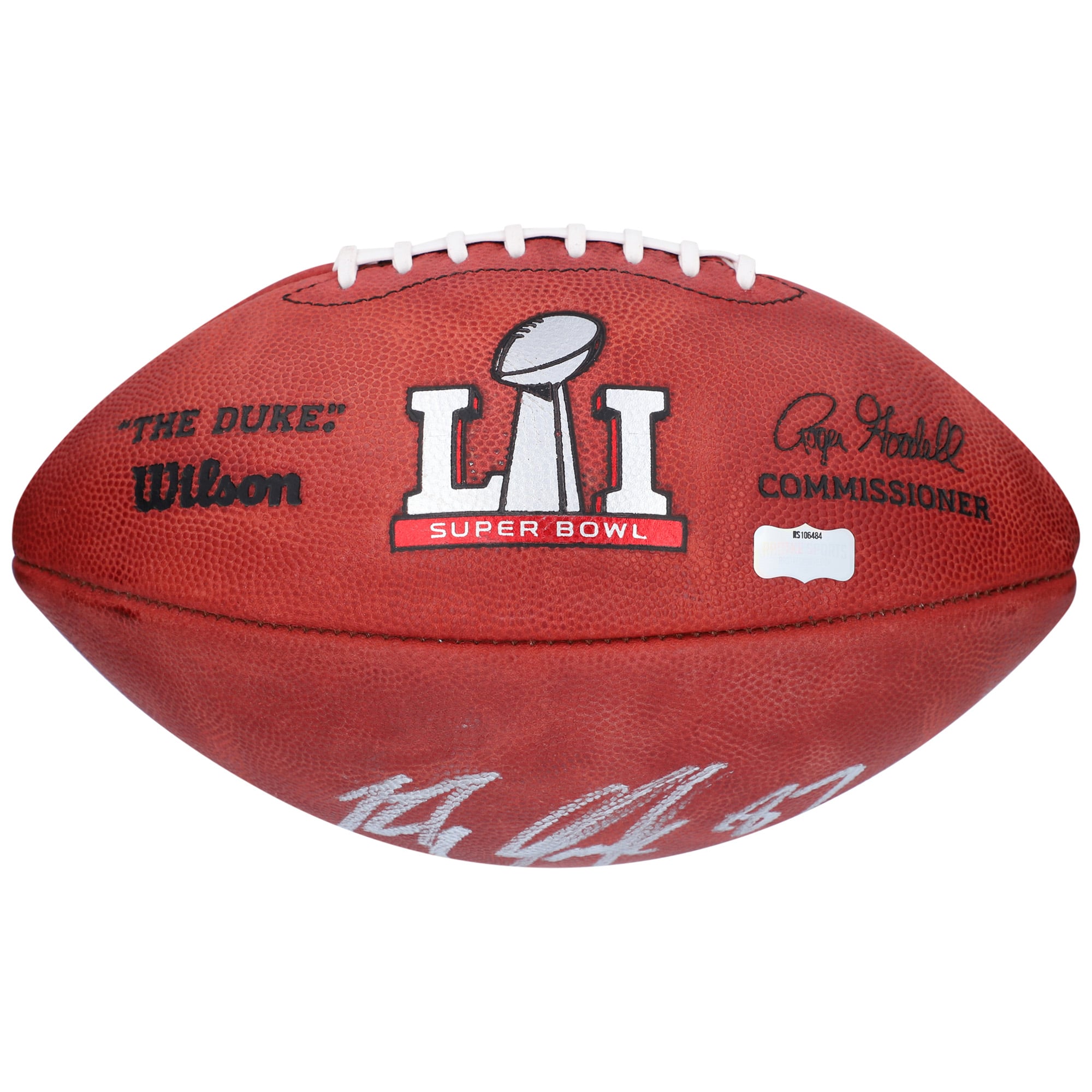 Rob Gronkowski New England Patriots Autographed Wilson Super Bowl LI Pro Football