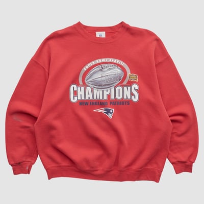 Super Bowl XXXVIII NFL 2000s Pullover Sweatshirt - Red - XL by Fanatics Real Vintage