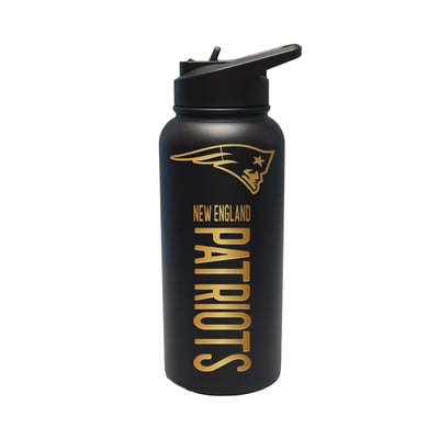 New England Patriots The Memory Company 32oz. Stainless Steel Gold Lettering Tumbler