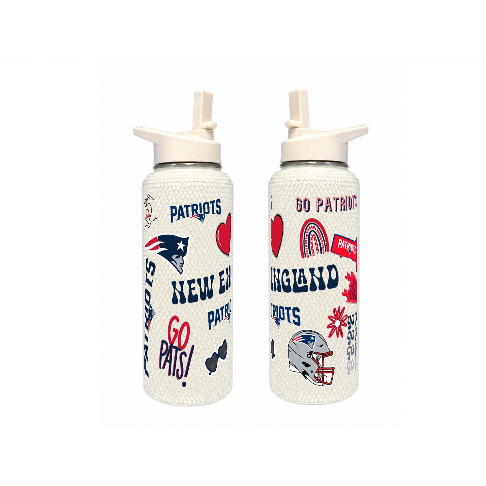 The Memory Company New England Patriots 34oz. Bling Quencher Bottle