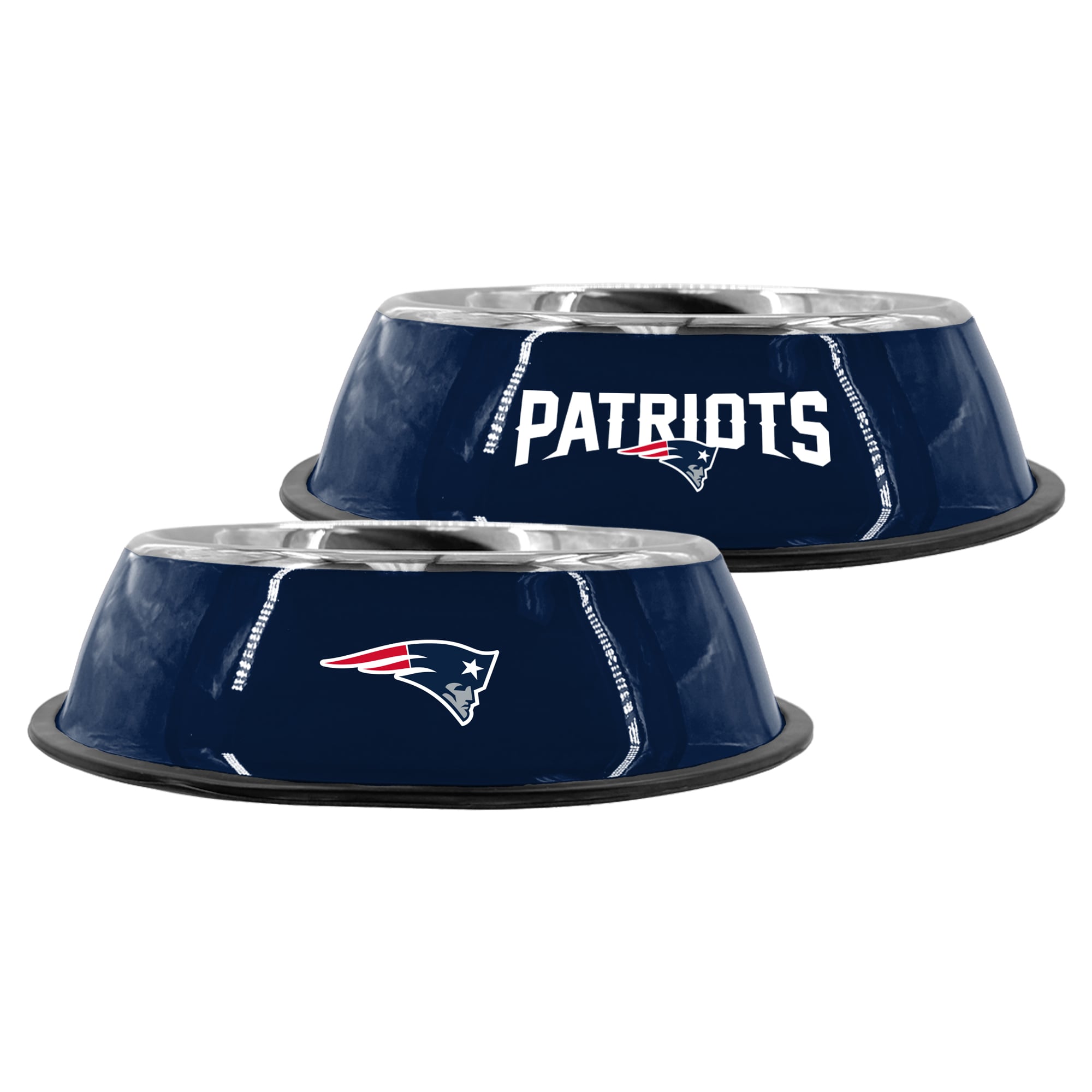 Gamelle pour animaux de compagnie The Memory Company New England Patriots en acier inoxydable de 23 cm
