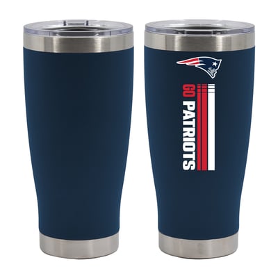 New England Patriots The Memory Company Let's Go 20oz. Stainless Steel Tumbler