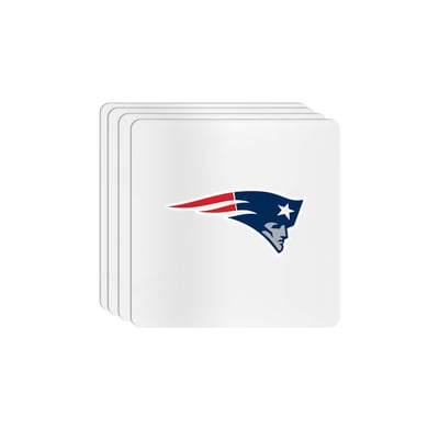 New England Patriots The Memory Company Square Ceramic Coaster Set