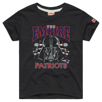 New England Patriots Homage Toddler NFL x Star Wars Dark Side Tri-Blend T-Shirt - Charcoal