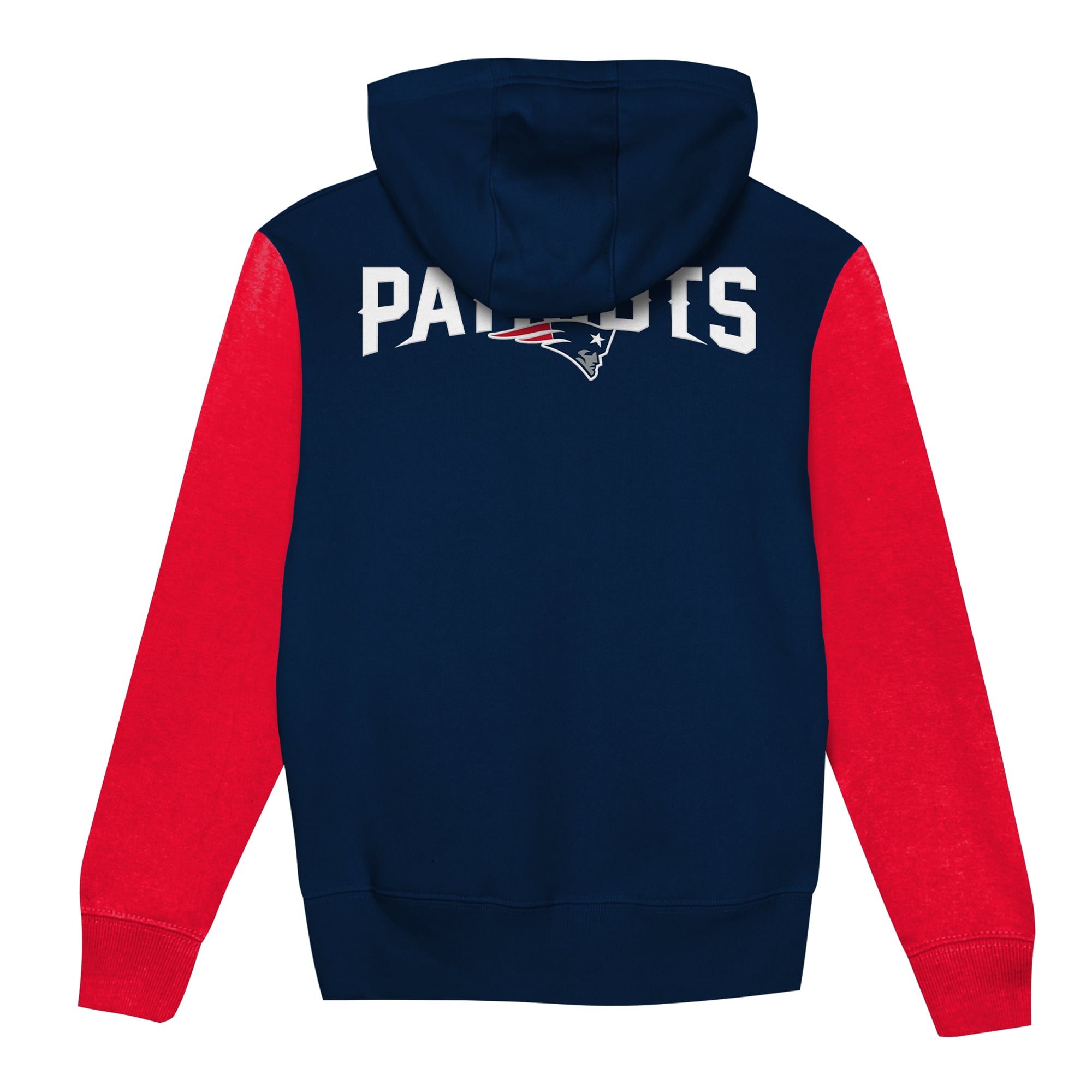 Sweat à capuche zippé Outerstuff bleu marine/rouge New England Patriots Stadium pour tout-petit