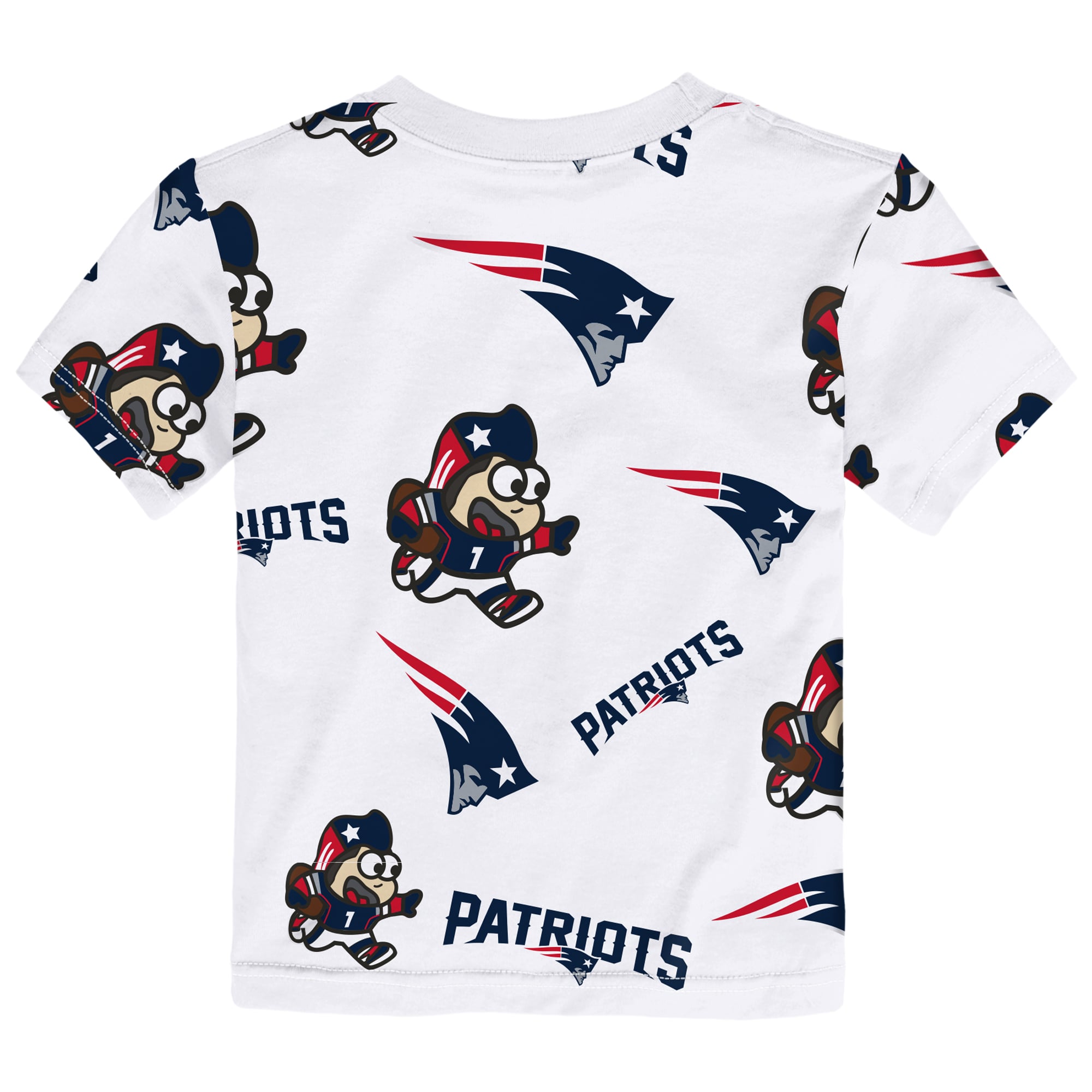 Toddler Outerstuff White New England Patriots Mascot Play T-Shirt