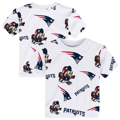 New England Patriots Outerstuff Toddler Mascot Play T-Shirt - White