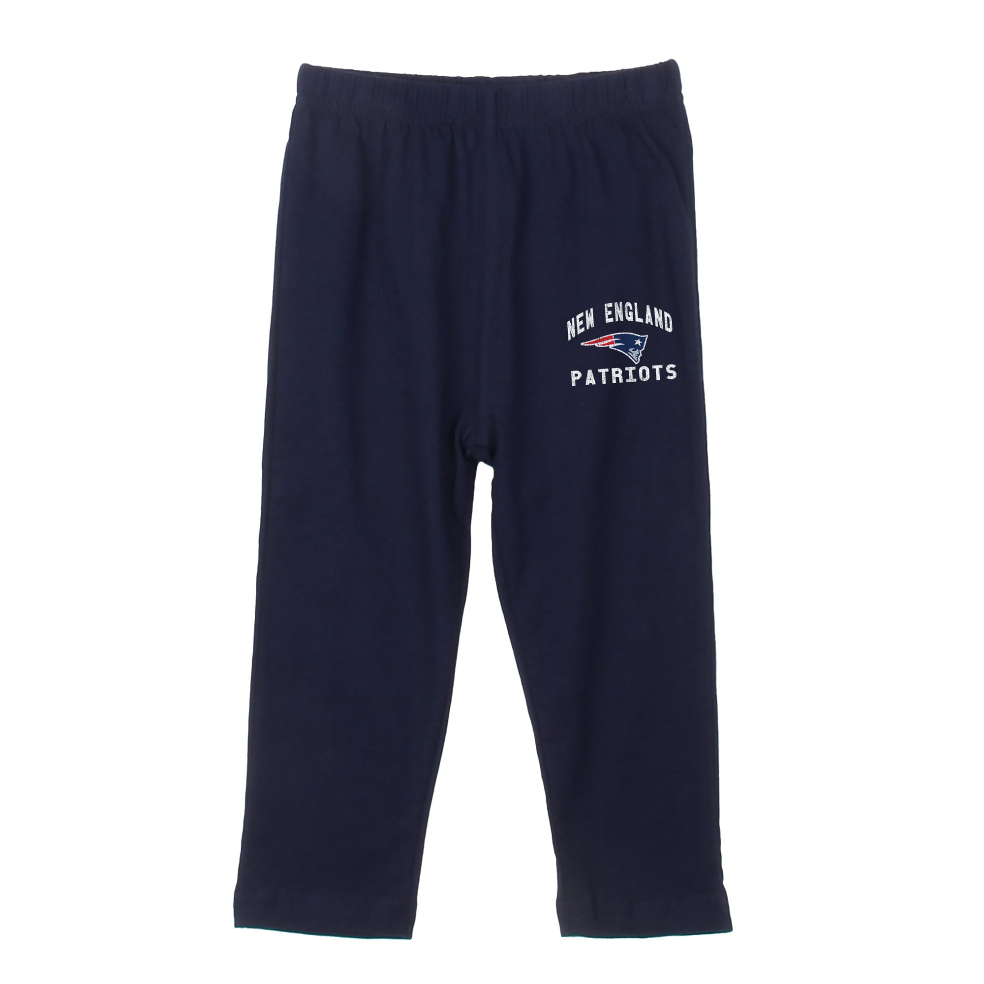 Ensemble pour tout-petit Wes & Willy, haut à manches longues rayé bleu marine capuche, et pantalon, motif New England Patriots