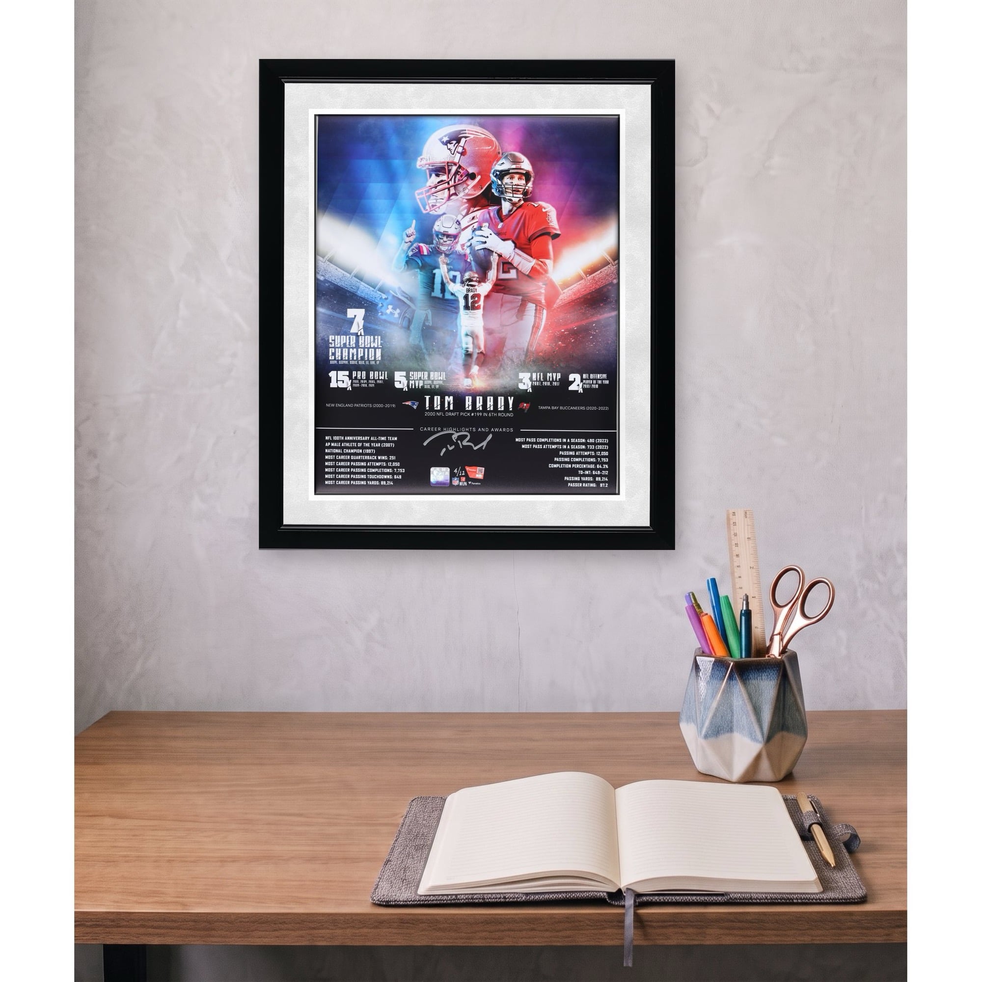 Tom Brady Autographed 16 x 20 Career Photograph - Limited Edition of 12