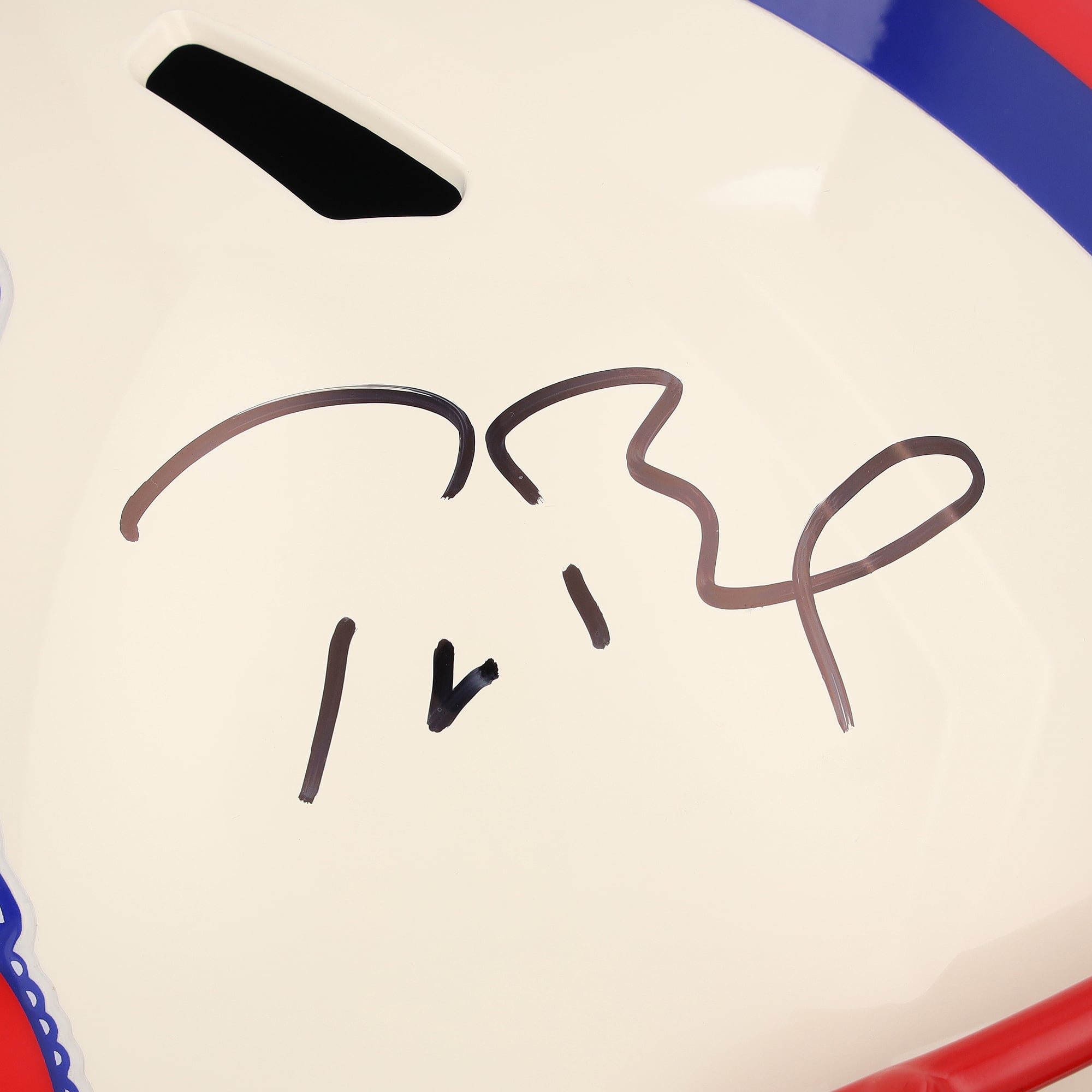 Casque réplique Riddell Retro Speed ​​autographié par Tom Brady des New England Patriots