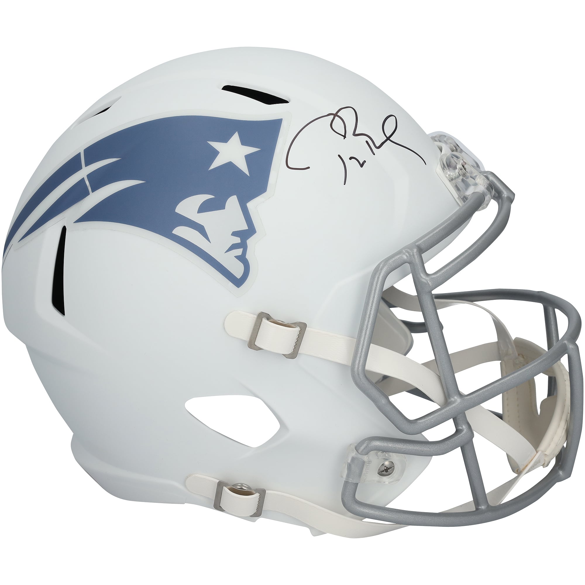 Casque réplique Riddell Rivalry Speed ​​autographié par Tom Brady, des New England Patriots