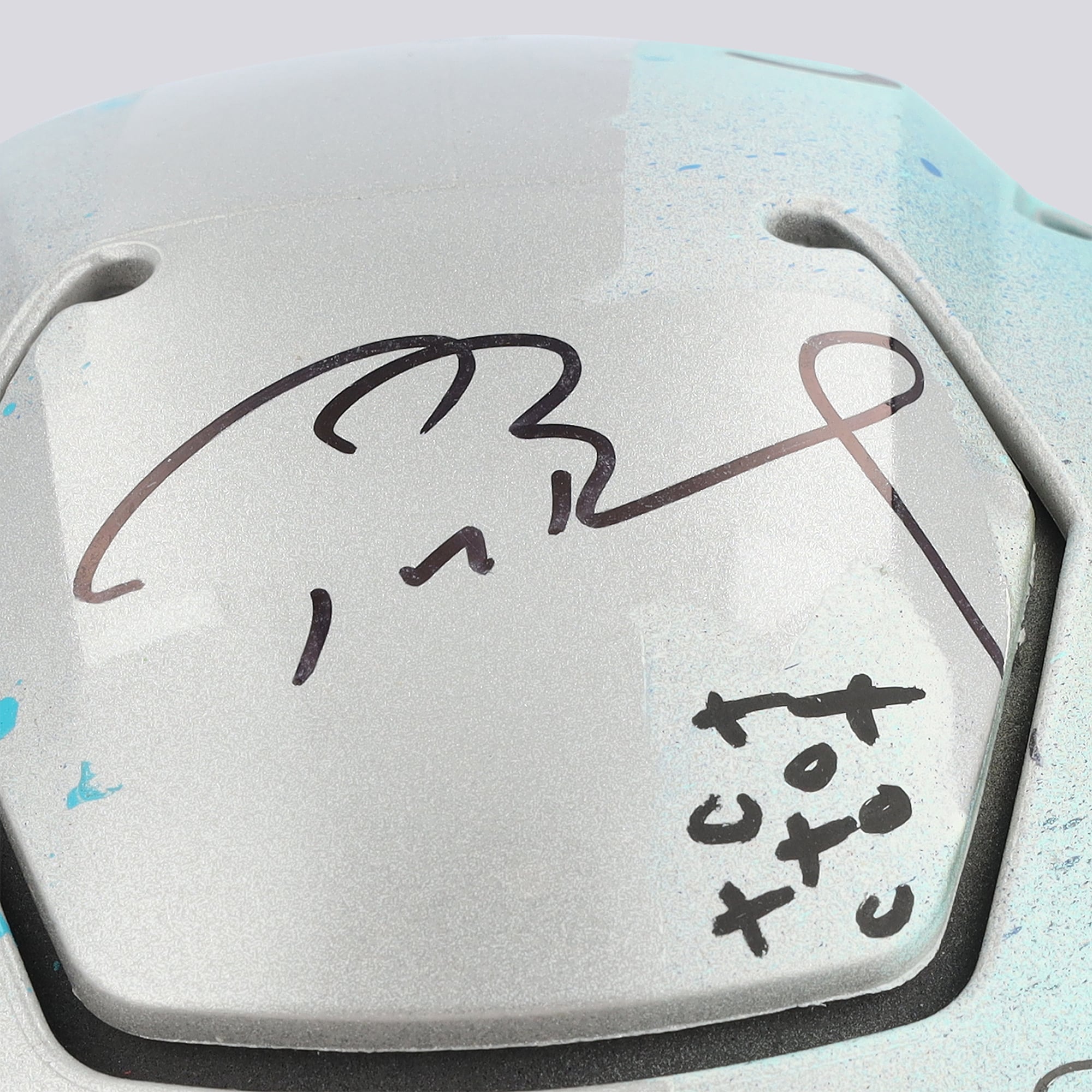 Casque Riddell Speed ​​Flex Authentic autographié par Tom Brady (New England Patriots) - Illustration de Caviar Coleman - Édition limitée n° 1/1 - UW25