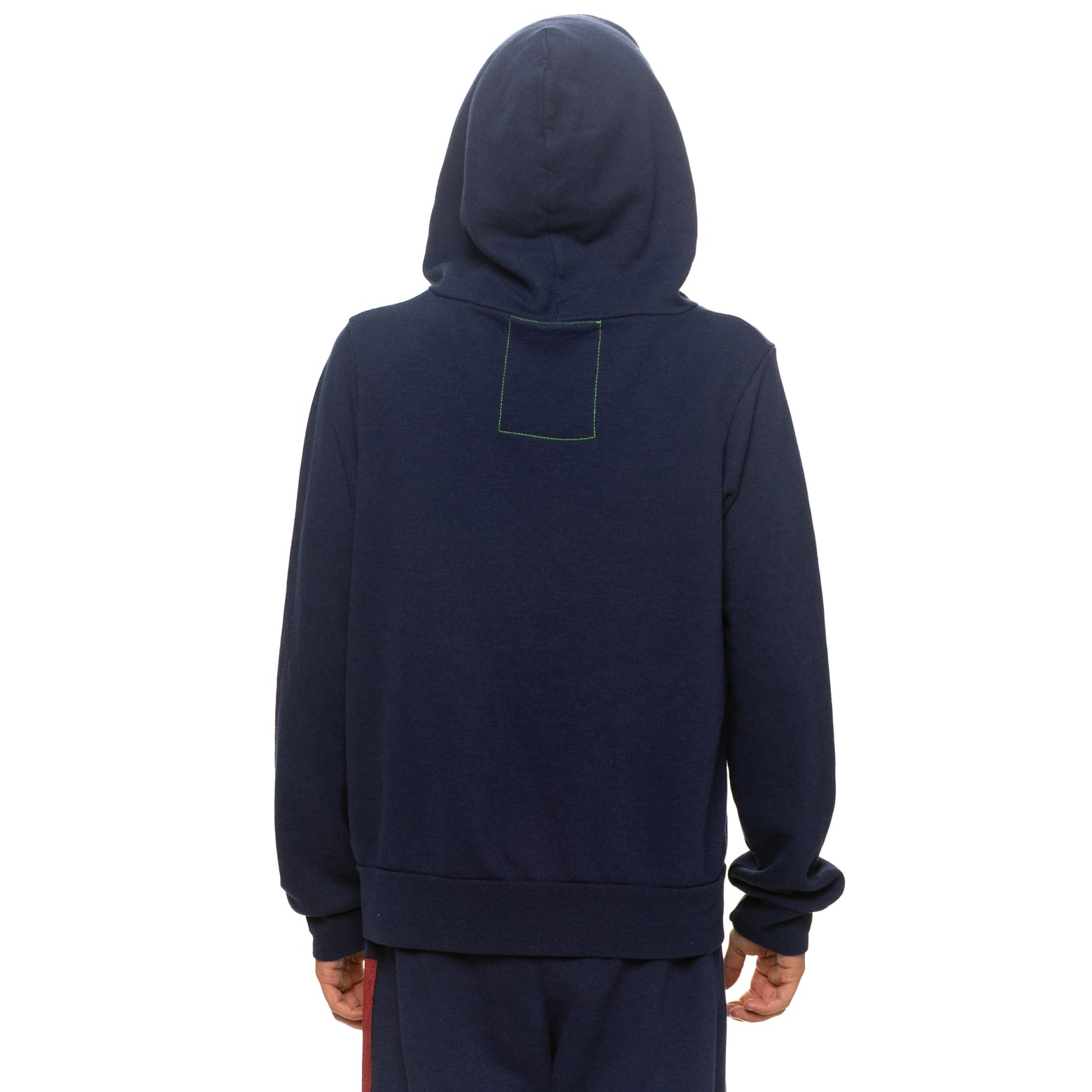 Sweat à capuche unisexe Aviator Nation bleu marine New England Patriots en mélange de trois matières, fermeture éclair intégrale