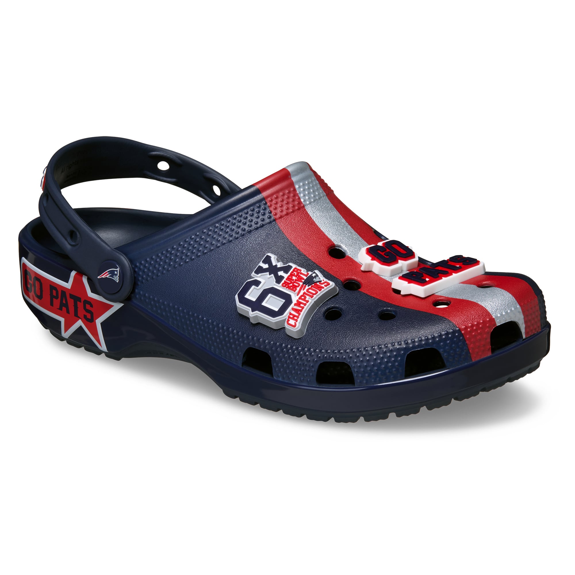 Sabots Crocs classiques unisexes New England Patriots