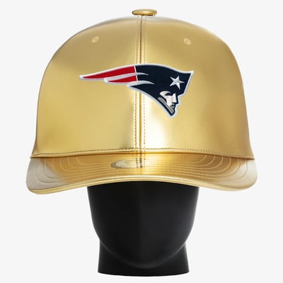 New England Patriots Noggin Boss Unisex Big Hat - Gold
