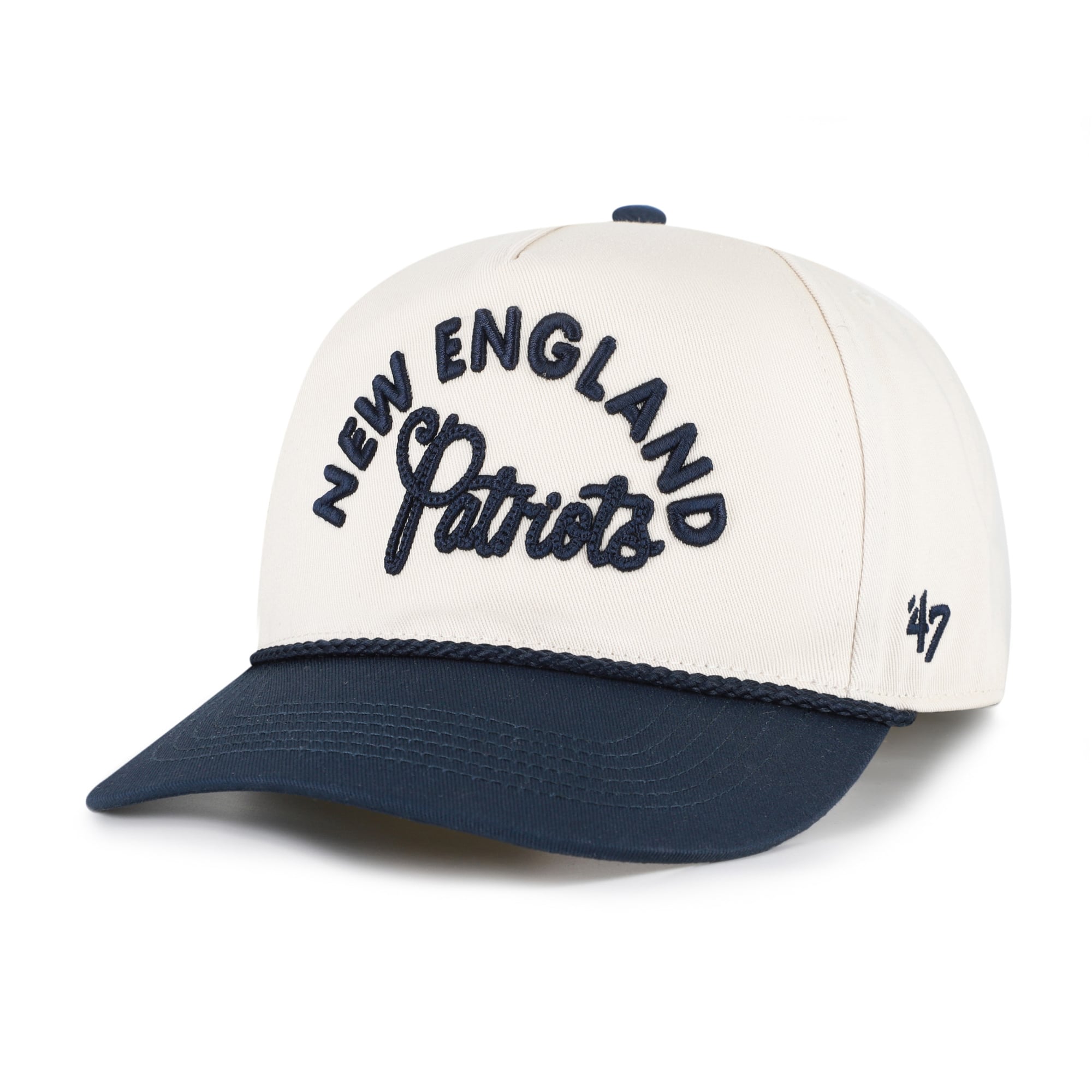 Casquette ajustable pour femme « 47 Natural New England Patriots Rope Script Hitch »