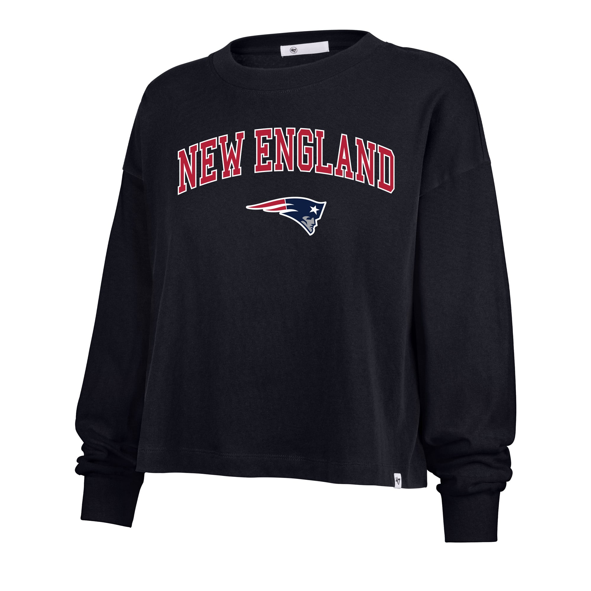 T-shirt Sydney Arch pour femme, modèle 47 Navy New England Patriots, grande taille.