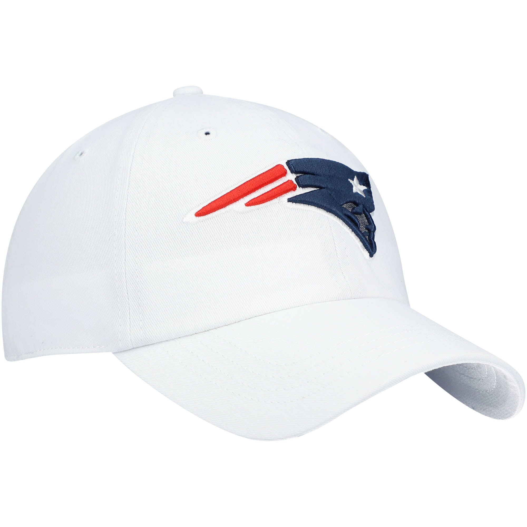 Women's '47 White New England Patriots Miata Clean Up Logo Adjustable Hat