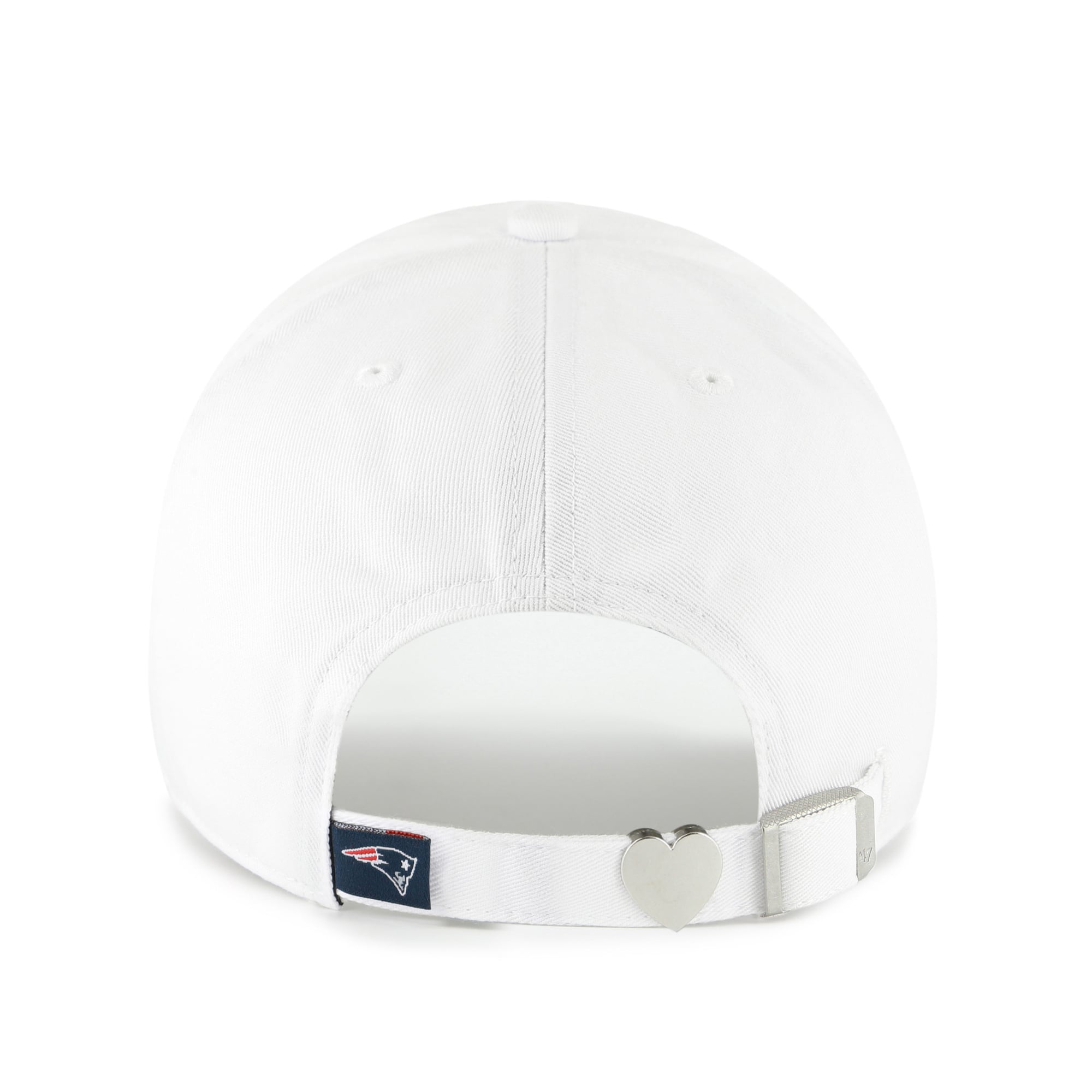 Women's '47 White New England Patriots Trendy Script Clean Up Adjustable Hat