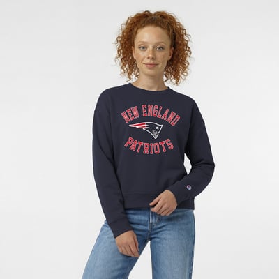  New England Patriots Champion Women's Heart & Soul Powerblend Sweatshirt - Navy