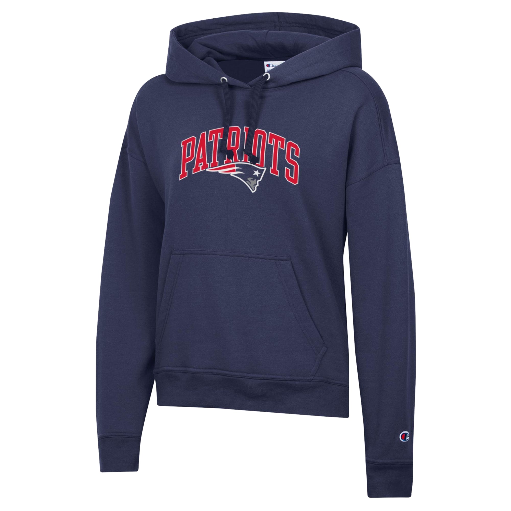 Sweat à capuche Powerblend rouge Champion New England Patriots pour femme