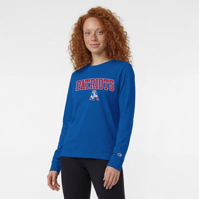 New England Patriots Champion Women's Core Logo Long Sleeve T-Shirt - Royal
