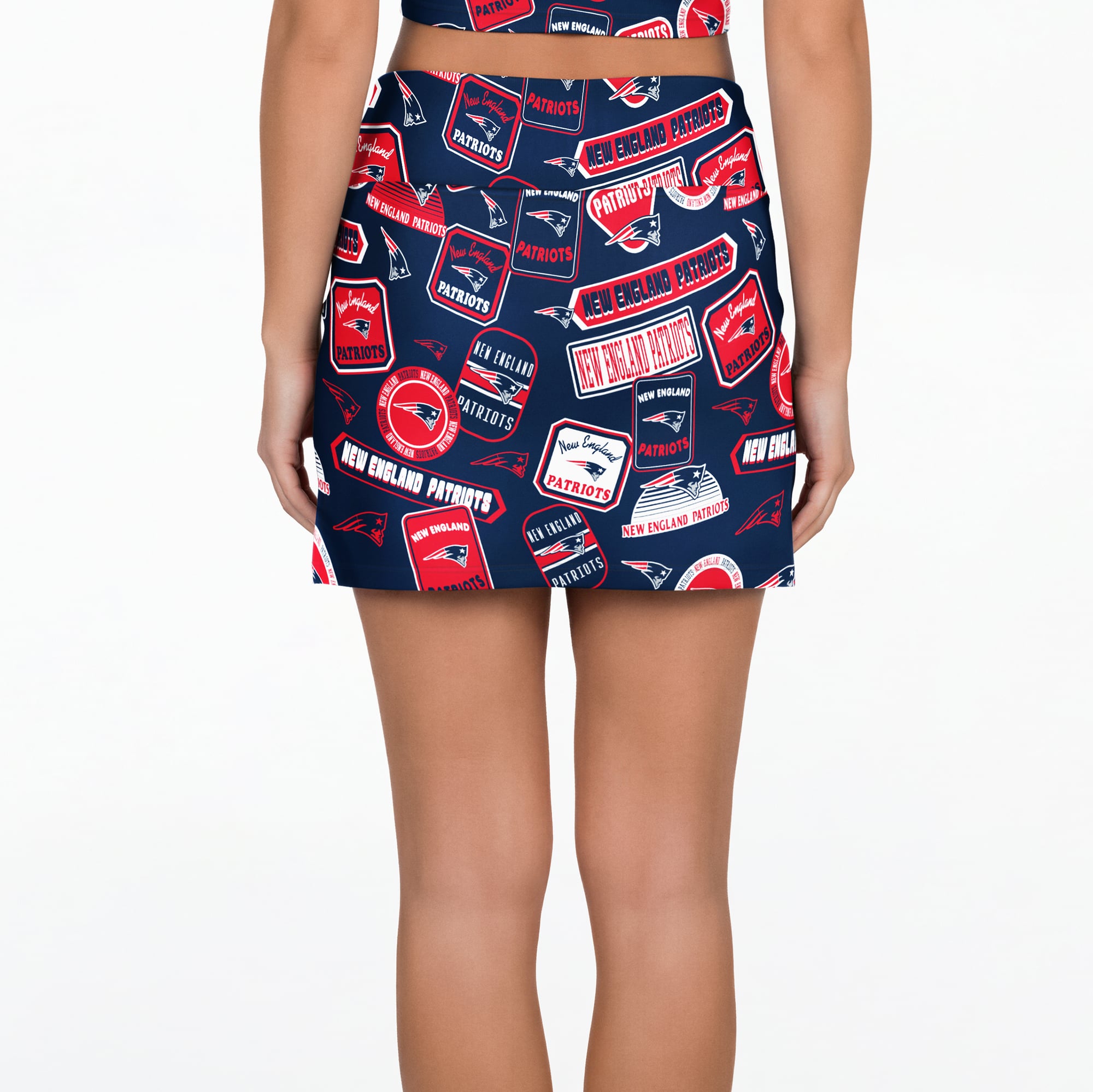 Women's Concepts Sport Navy New England Patriots Grady Sleep Skort