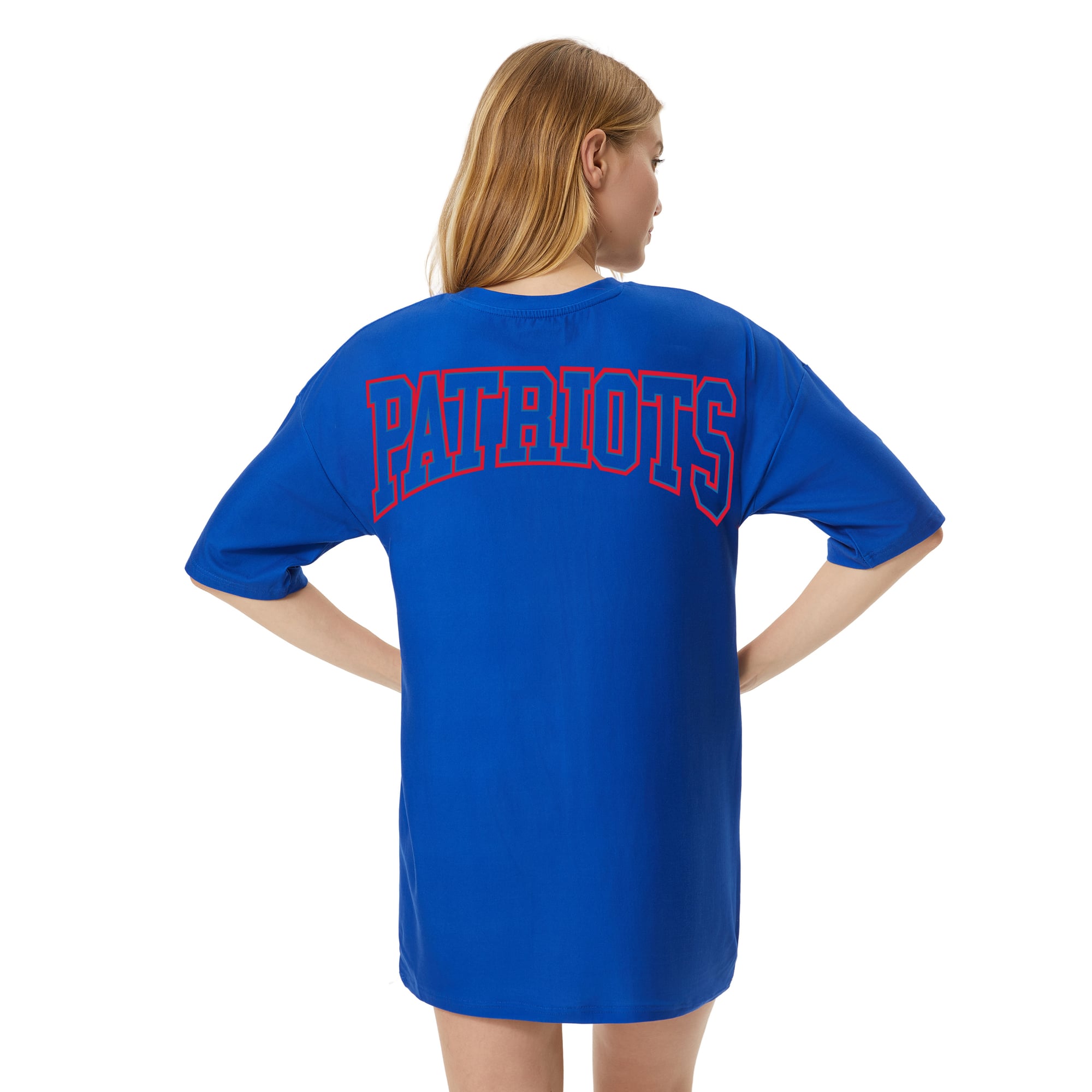 Women's Concepts Sport Royal New England Patriots Mosaic Knit Nightdress