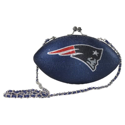 New England Patriots Cuce Women's Team Color Crystal Football Purse