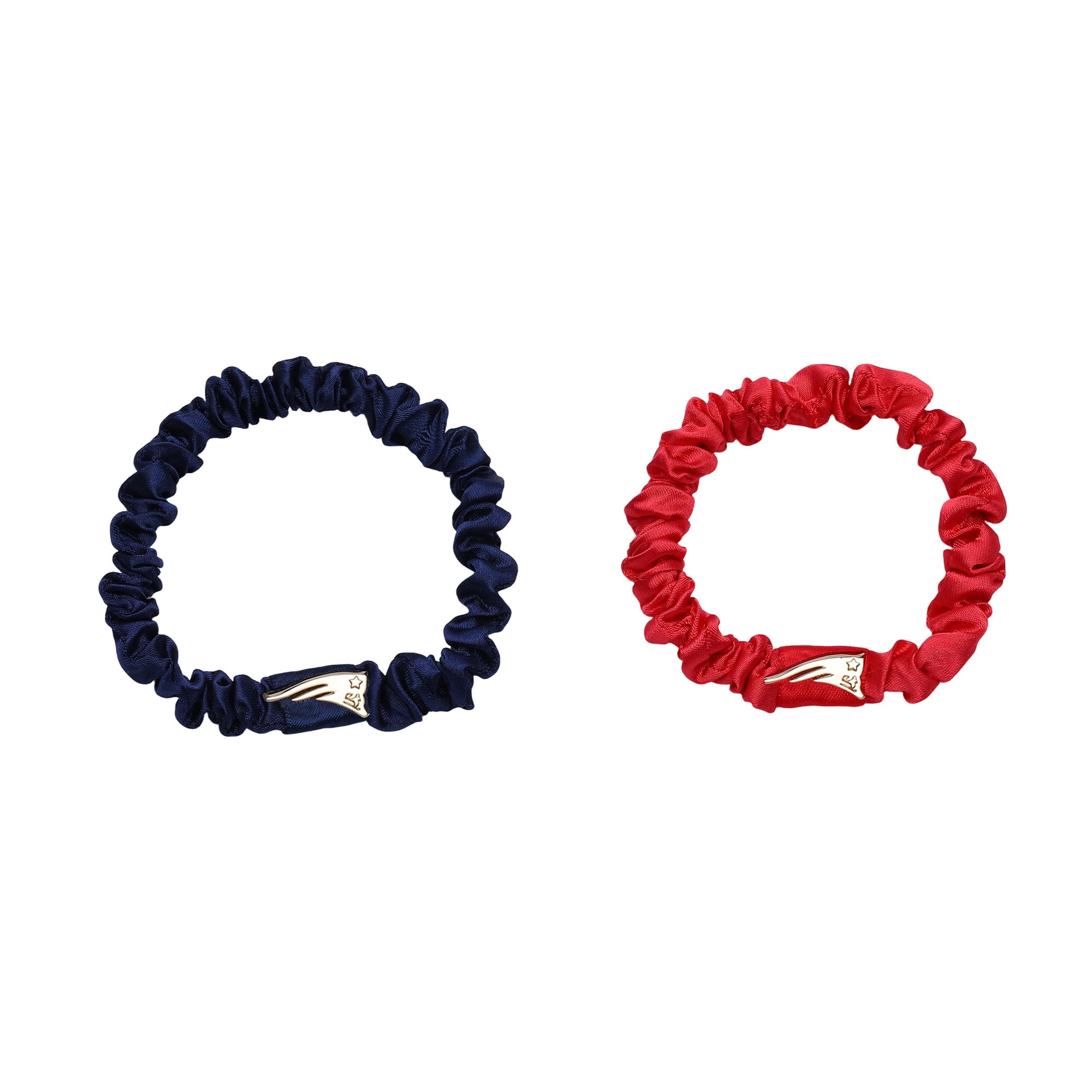 Ensemble de mini chouchous en soie LUV AJ New England Patriots pour femmes