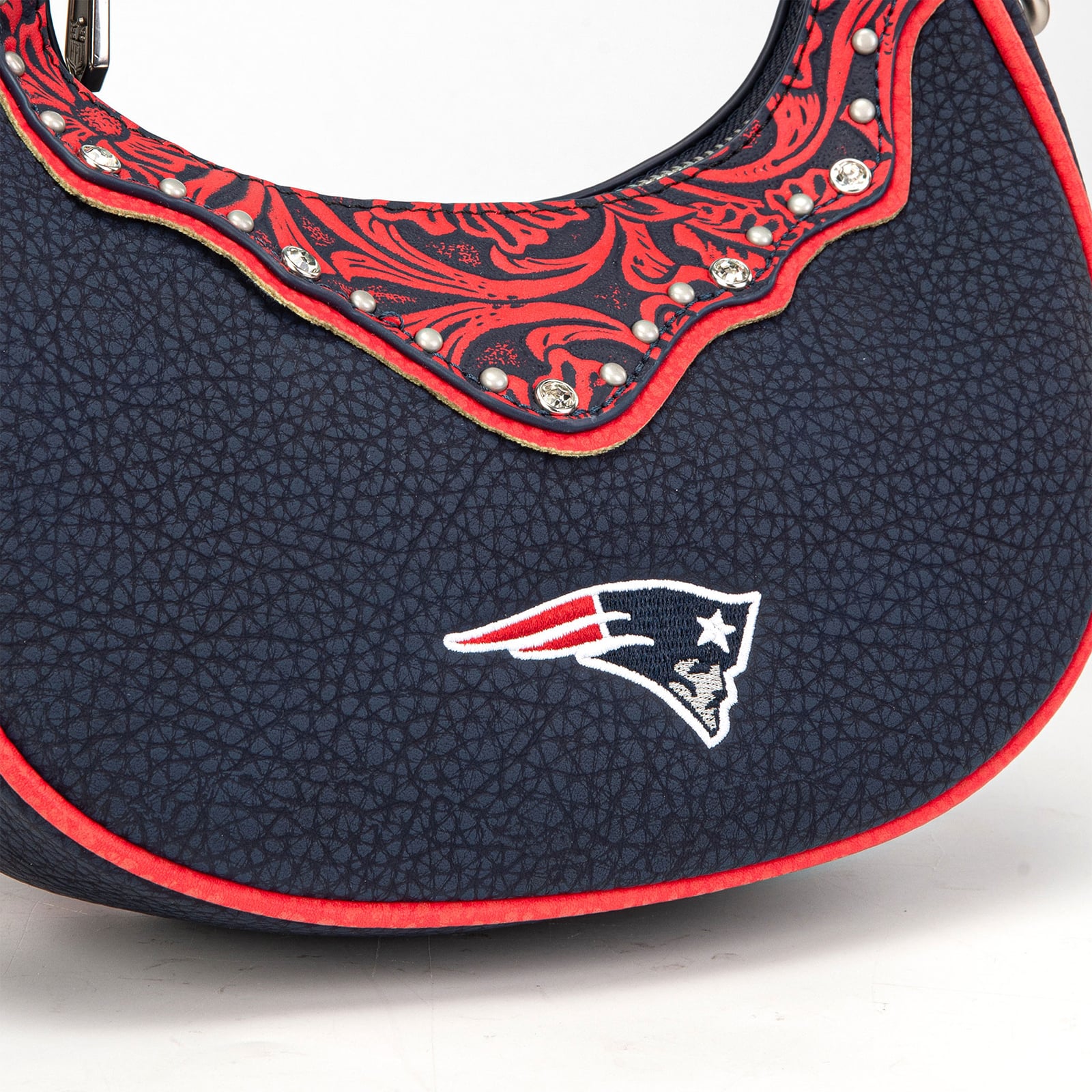 Sac à bandoulière croissant Montana West New England Patriots pour femmes