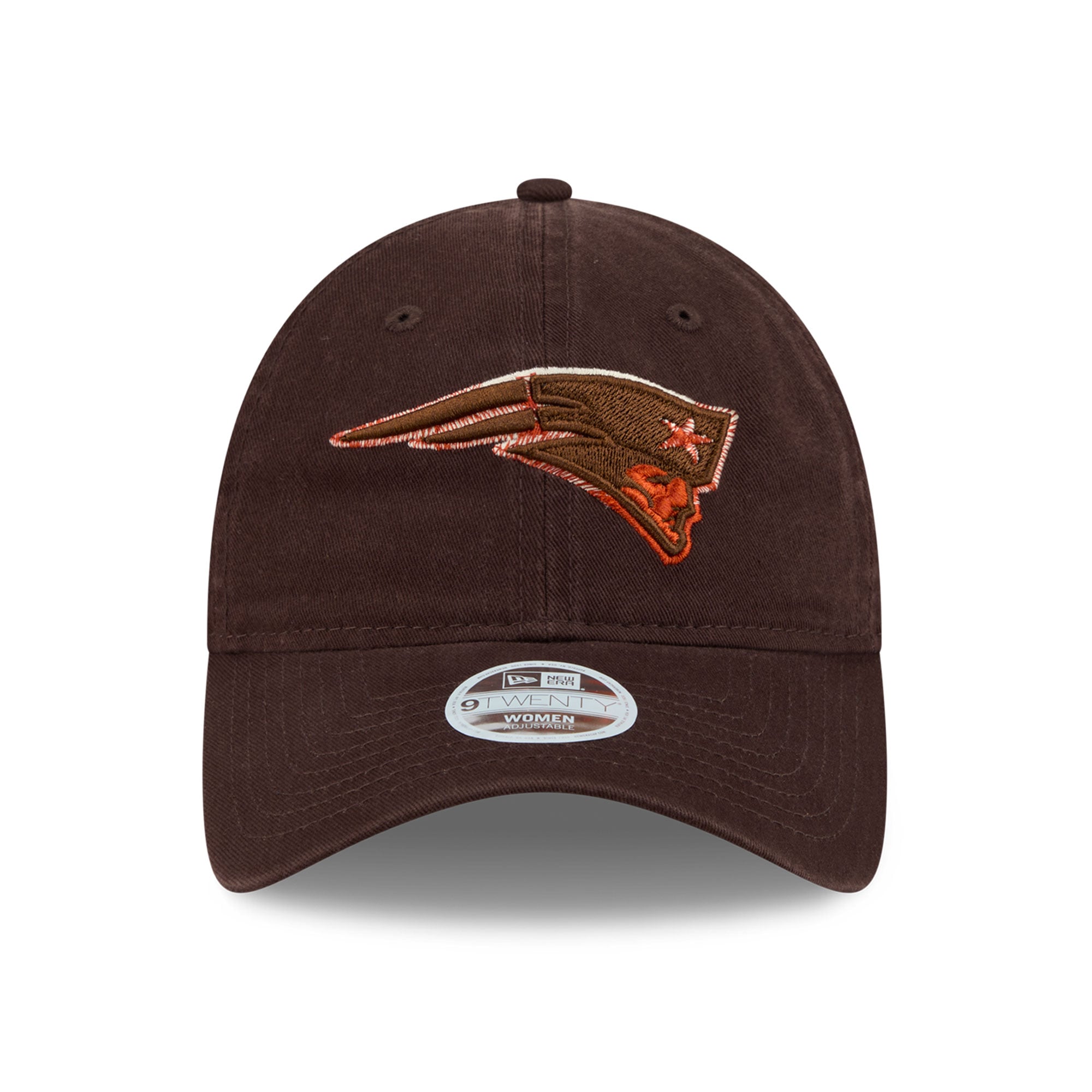 Women's New Era Brown New England Patriots Pumpkin Spice 9TWENTY Adjustable Hat