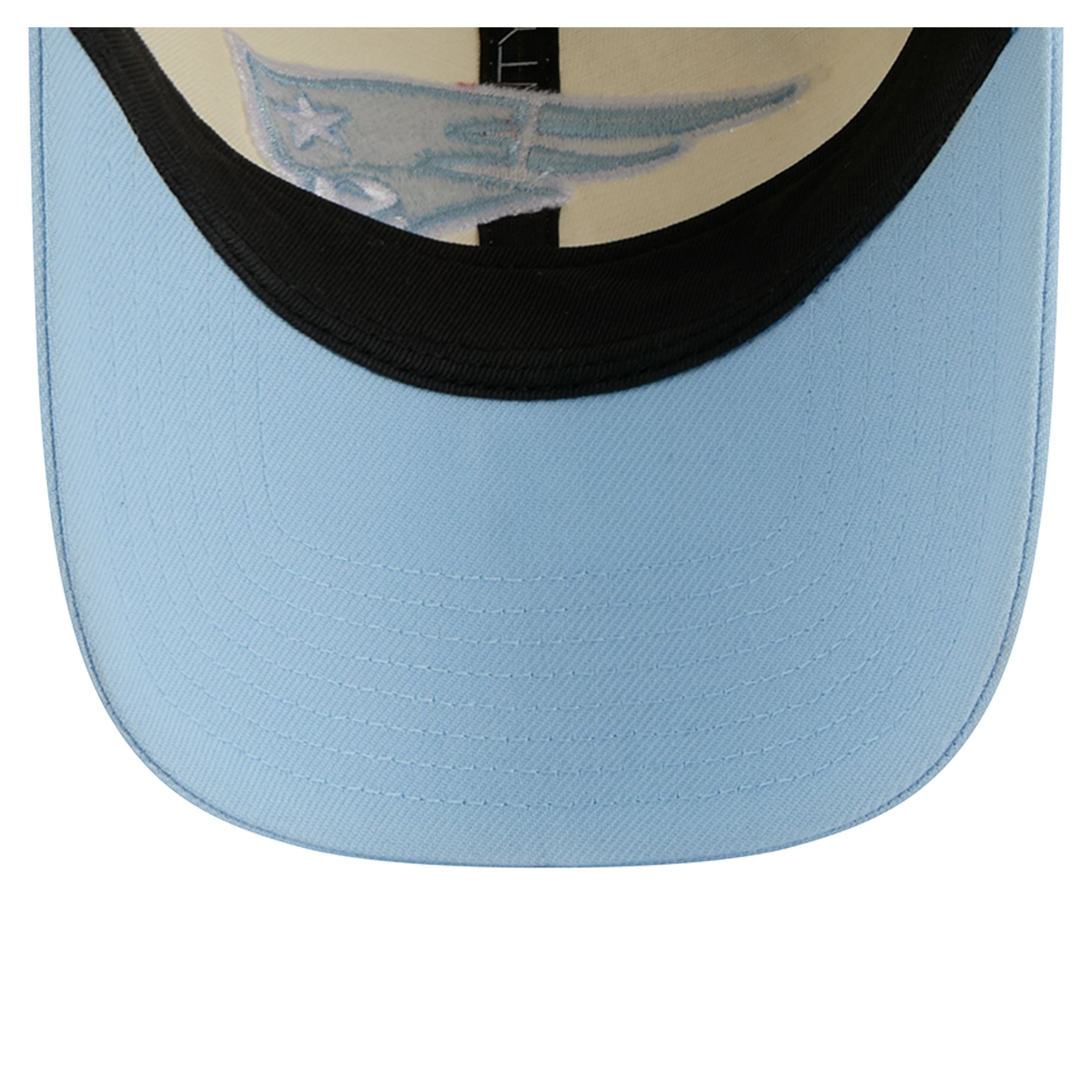 Casquette ajustable New Era crème/bleu côtier New England Patriots 9TWENTY pour femme