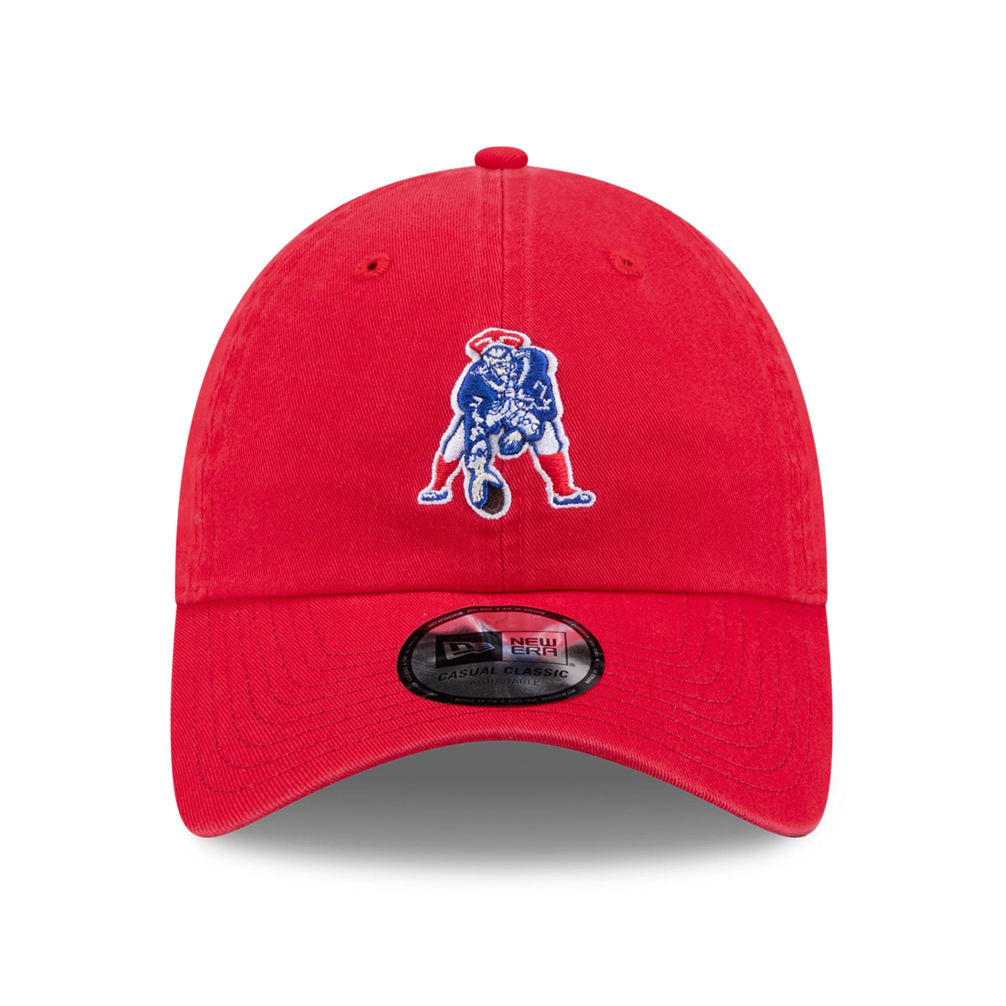 Casquette New Era rouge pour femme, style rétro, classique et ajustable, New England Patriots