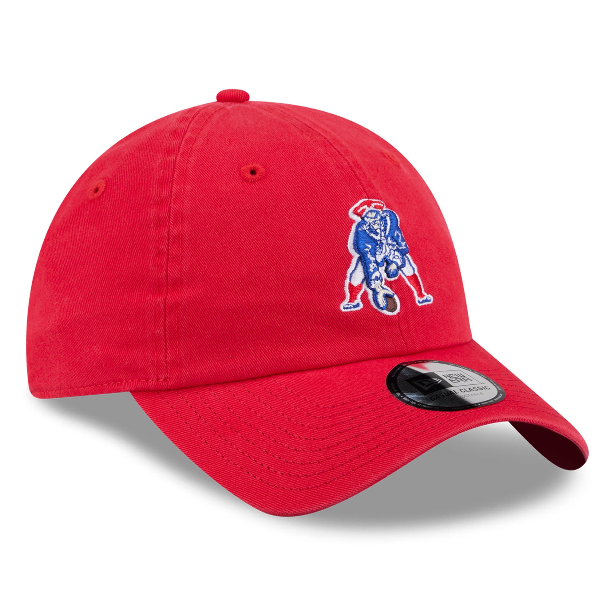 Casquette New Era rouge pour femme, style rétro, classique et ajustable, New England Patriots