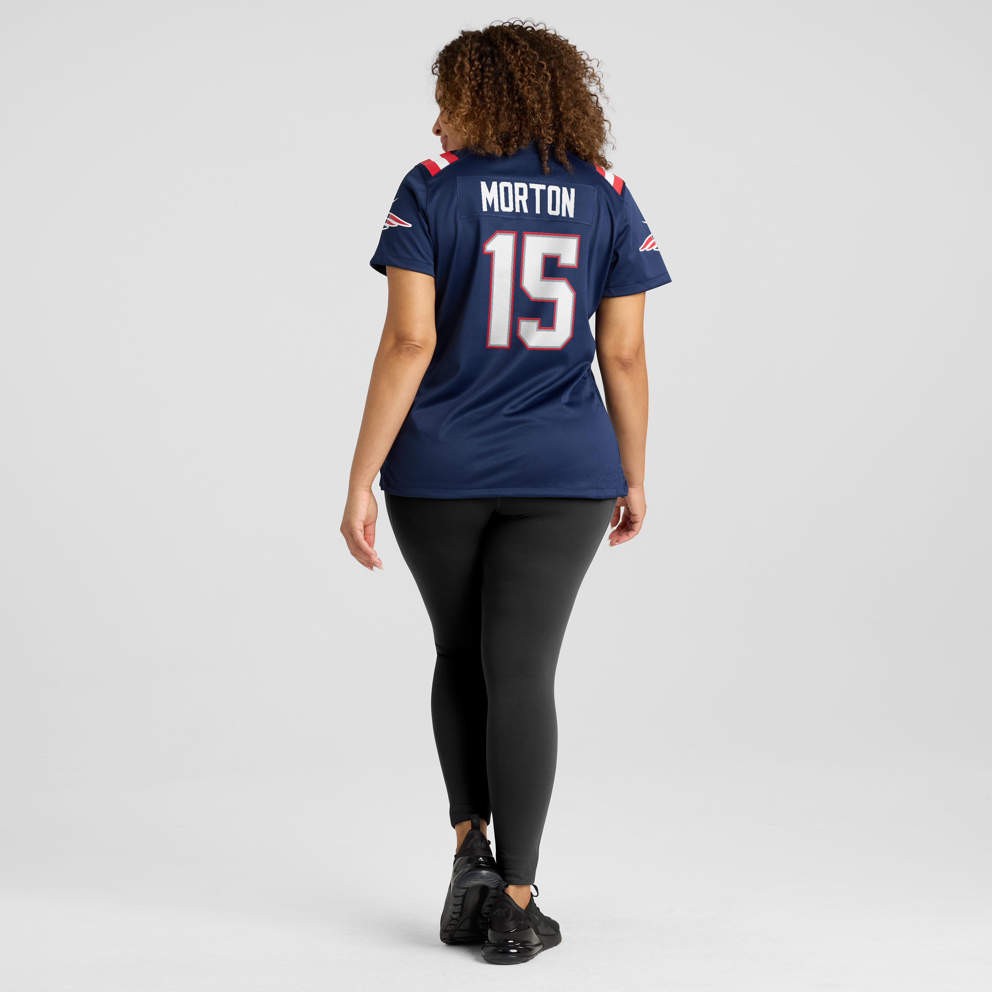 Women's Nike Behren Morton Navy New England Patriots Team Game Jersey