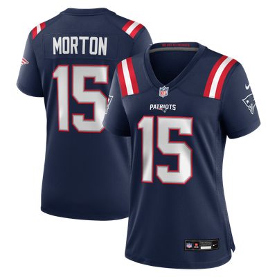 Behren Morton New England Patriots Nike Women's Team Game Jersey - Navy