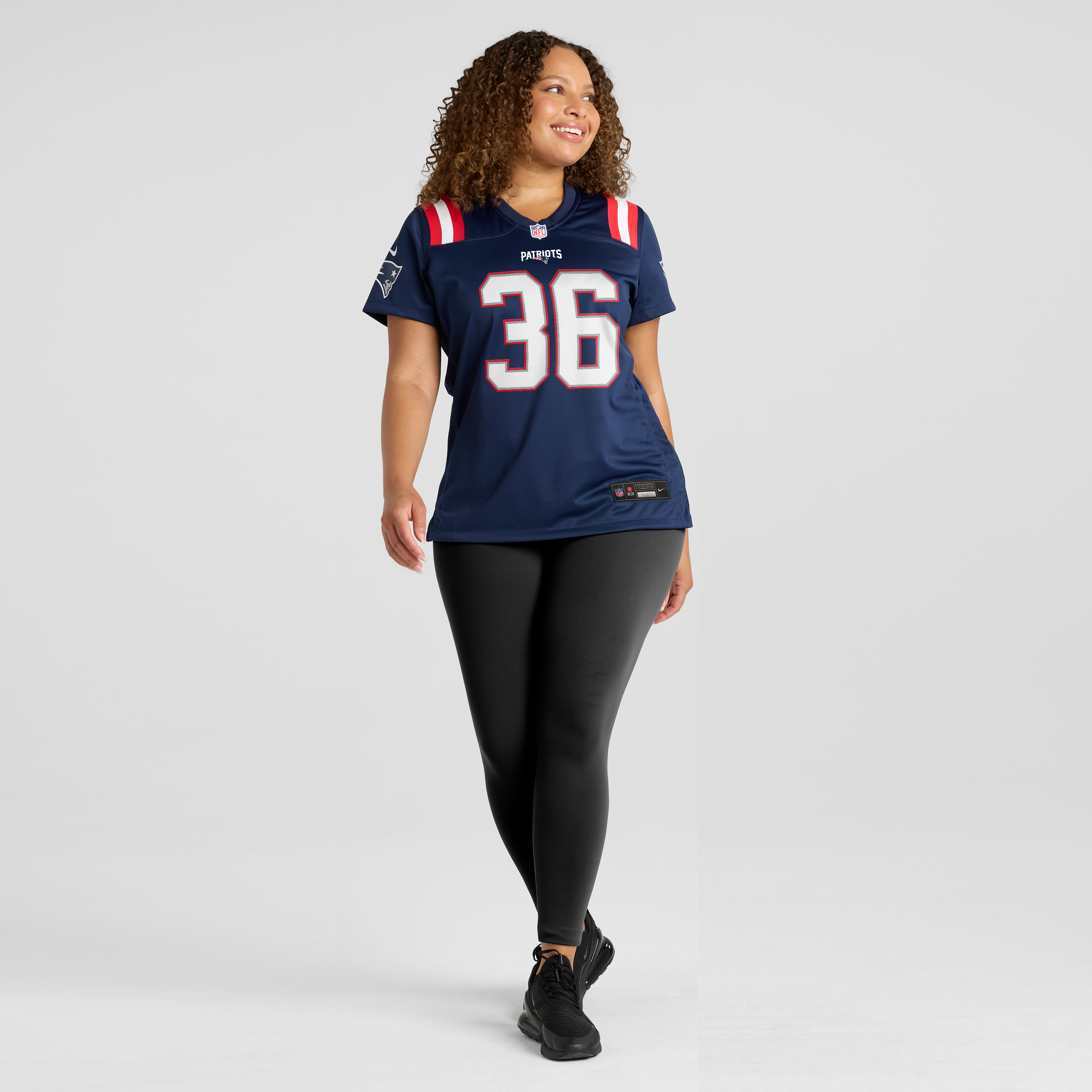 Women's Nike Cameron Latu Navy New England Patriots Team Game Jersey