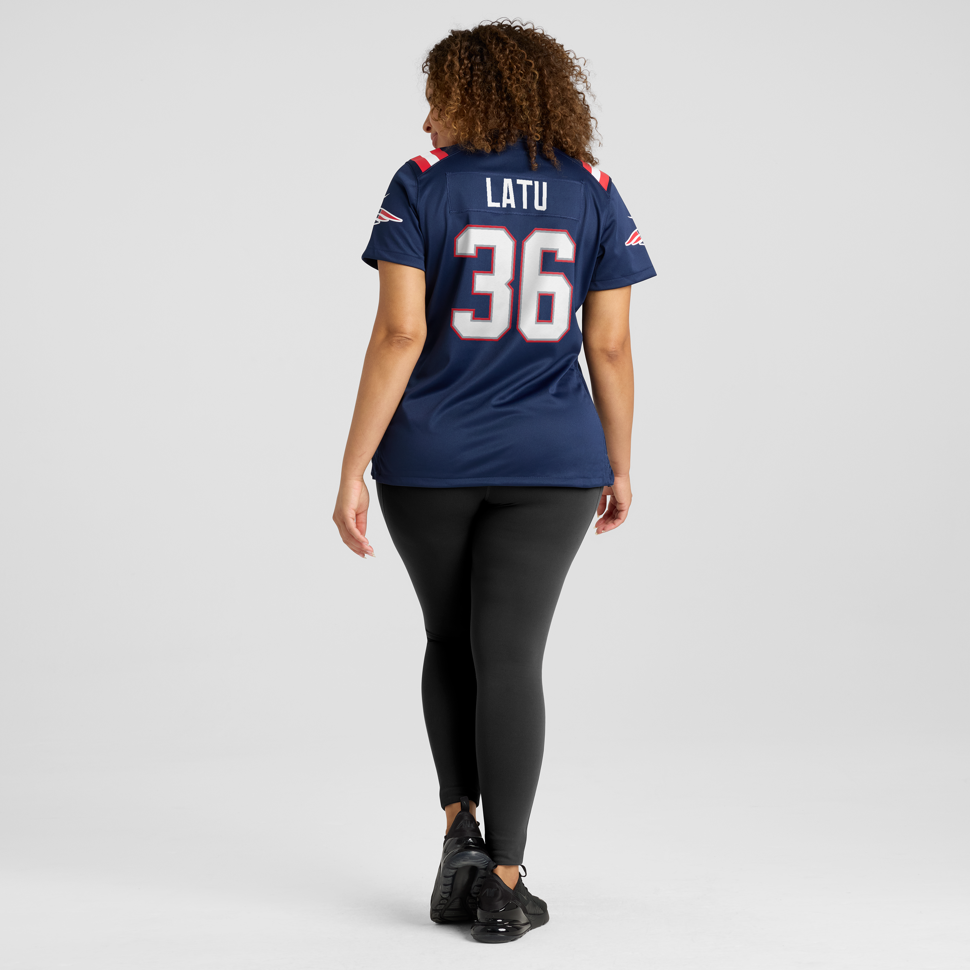Women's Nike Cameron Latu Navy New England Patriots Team Game Jersey