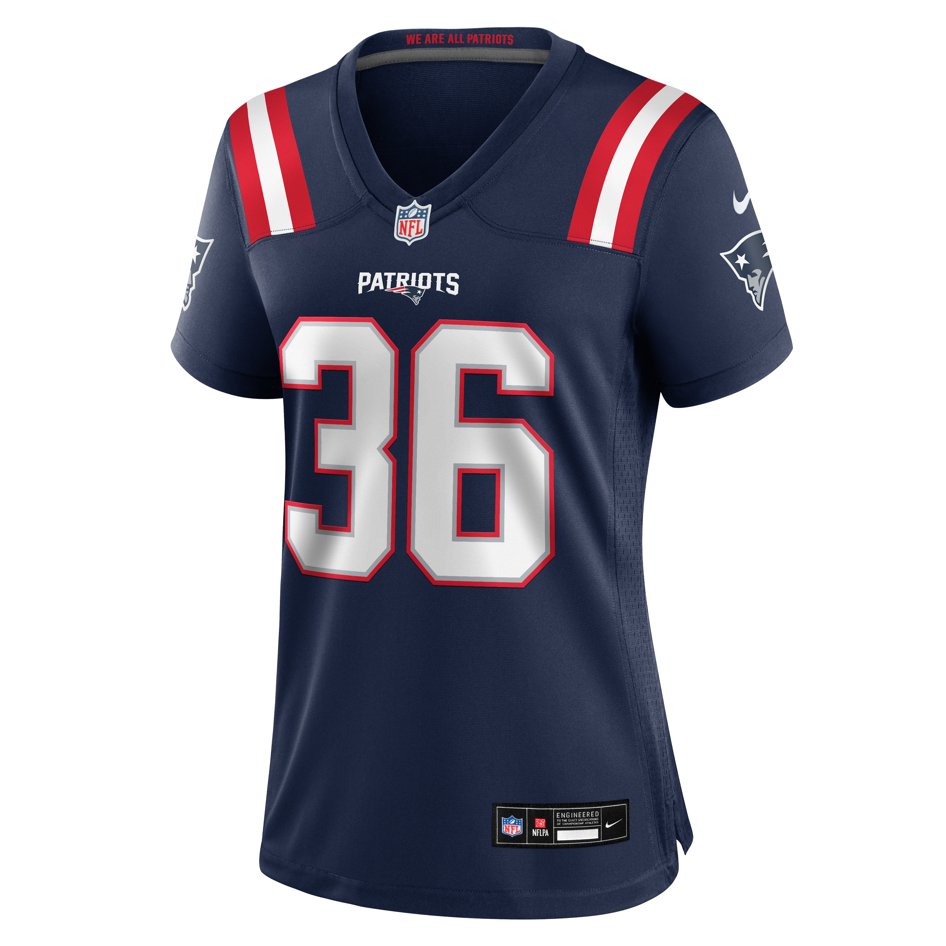 Women's Nike Cameron Latu Navy New England Patriots Team Game Jersey