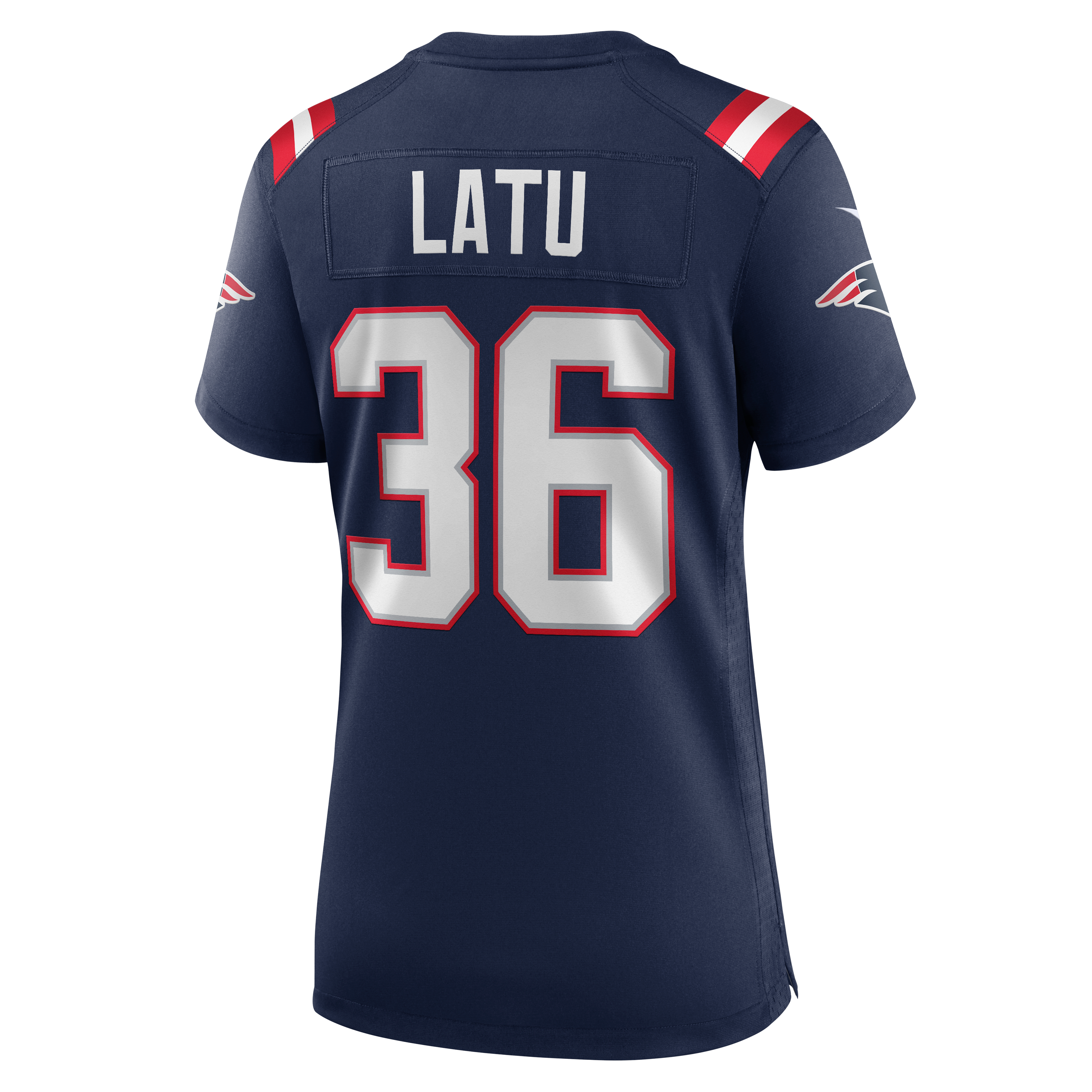 Women's Nike Cameron Latu Navy New England Patriots Team Game Jersey