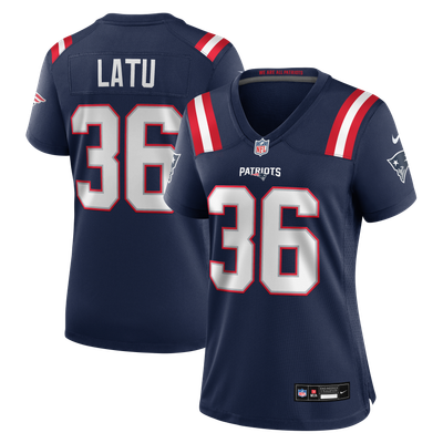 Cameron Latu New England Patriots Nike Women's Team Game Jersey - Navy