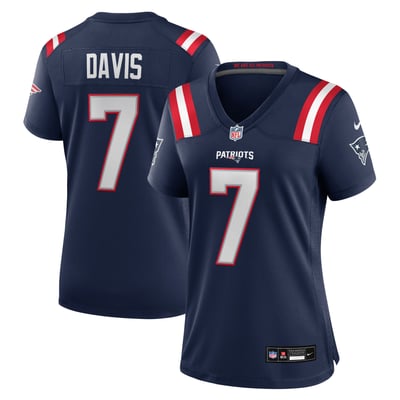 Carlton Davis New England Patriots Nike Women's Team Game Jersey - Navy