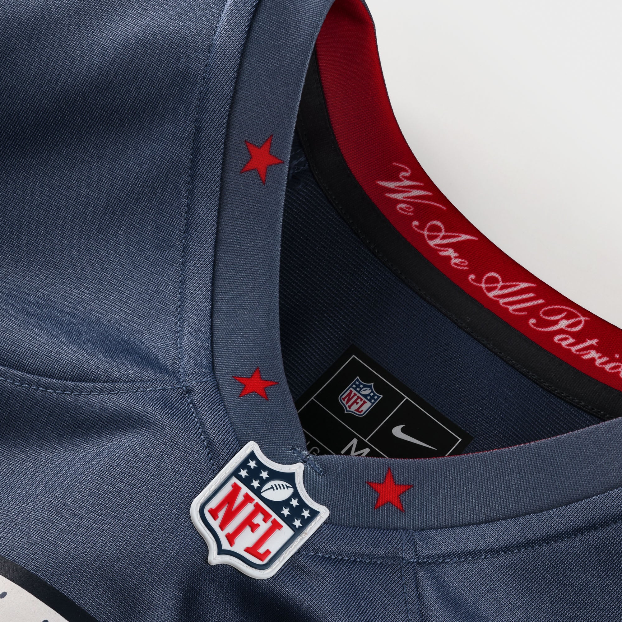 Women's Nike Drake Maye Blue New England Patriots Rivalries Collection Game Jersey