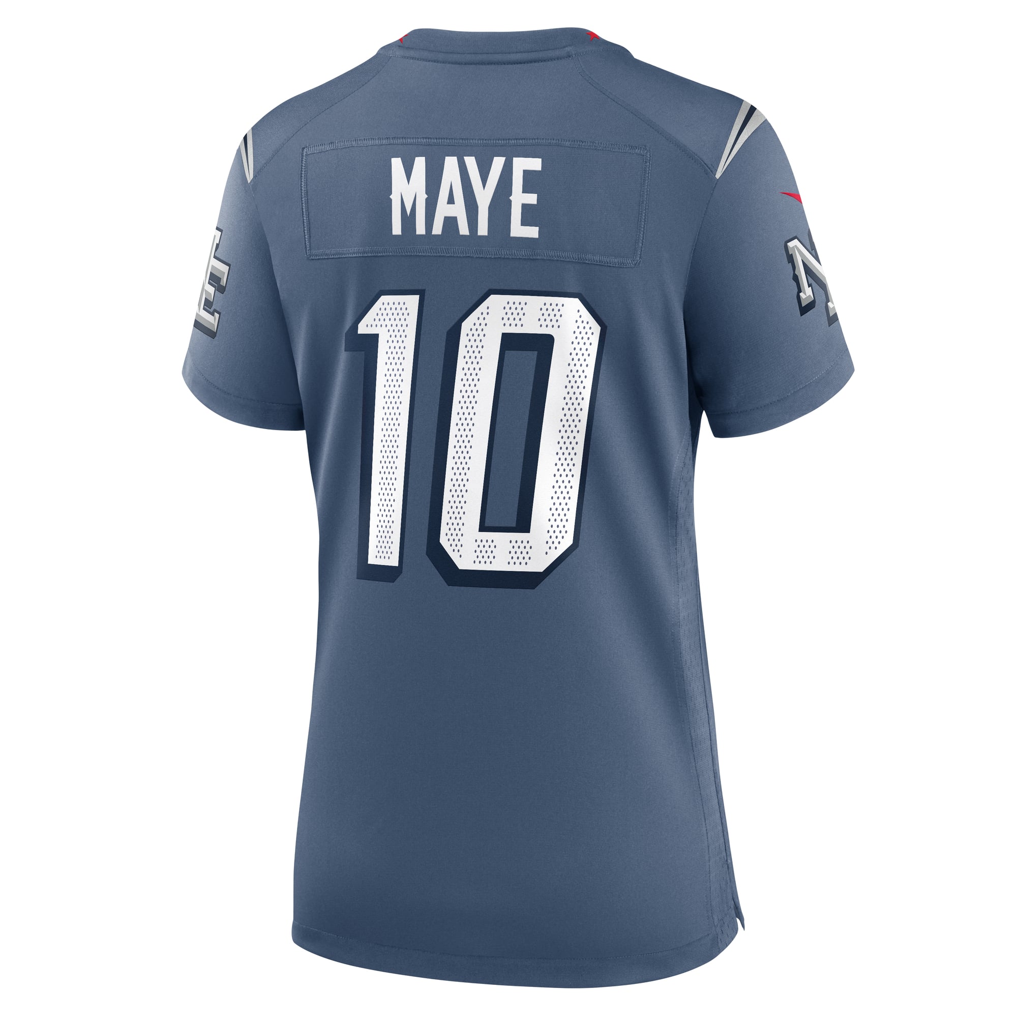Women's Nike Drake Maye Blue New England Patriots Rivalries Collection Game Jersey