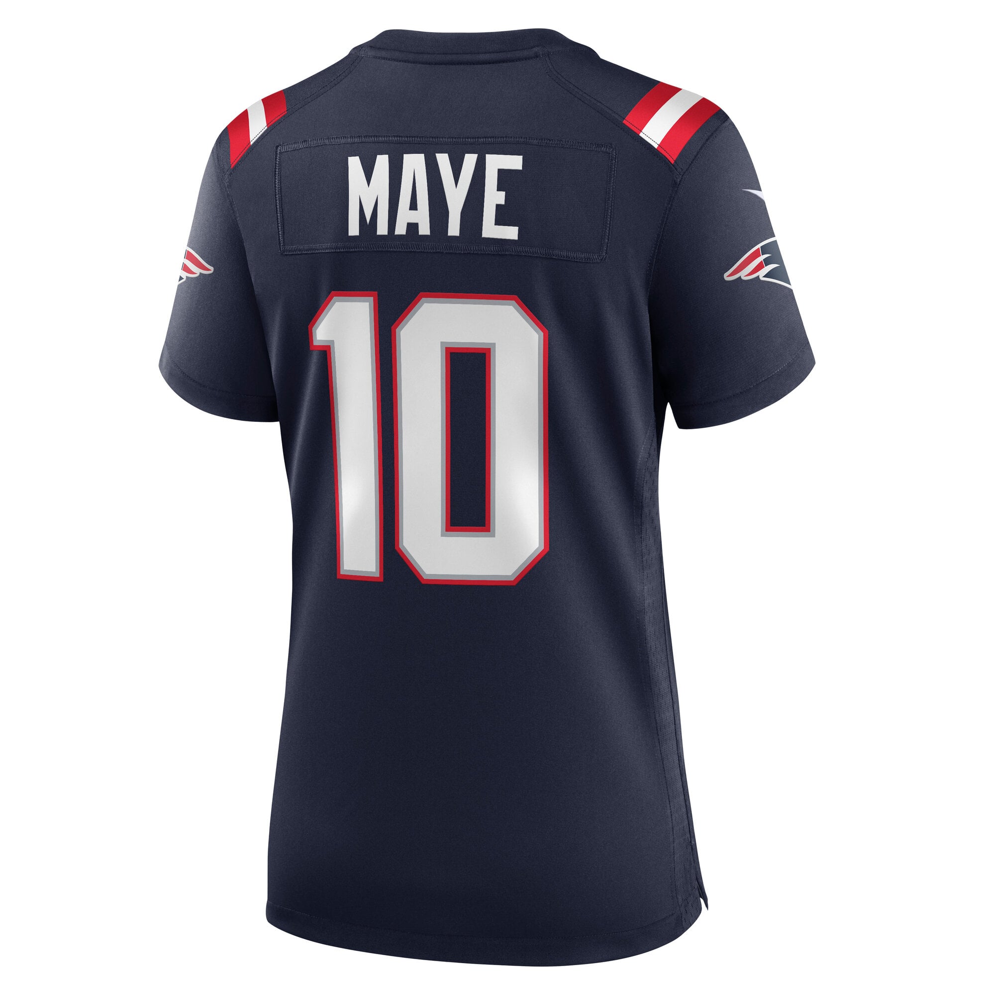 Women's Nike Drake Maye Navy New England Patriots Team Game Jersey