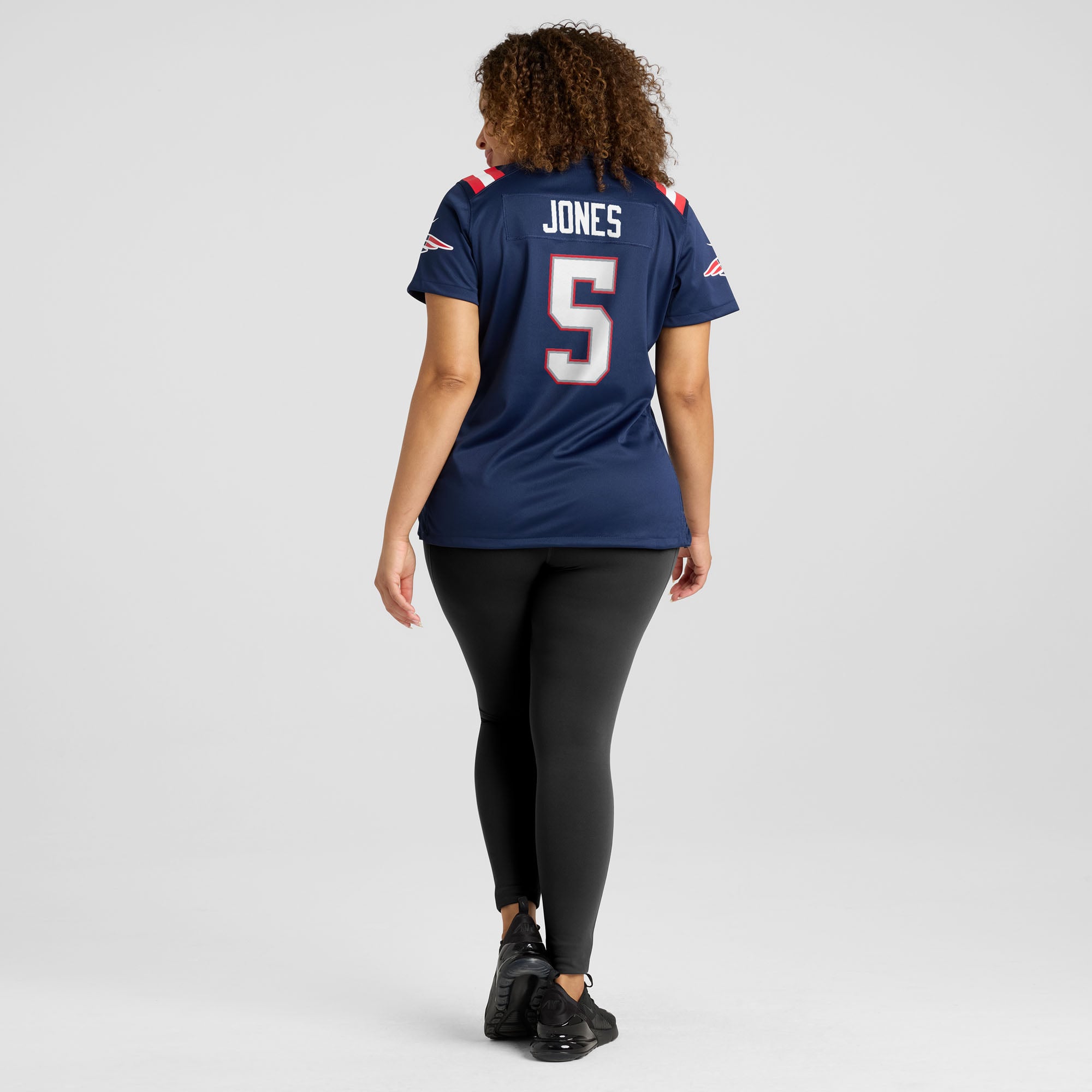 Women's Nike Dre'Mont Jones Navy New England Patriots Team Game Jersey