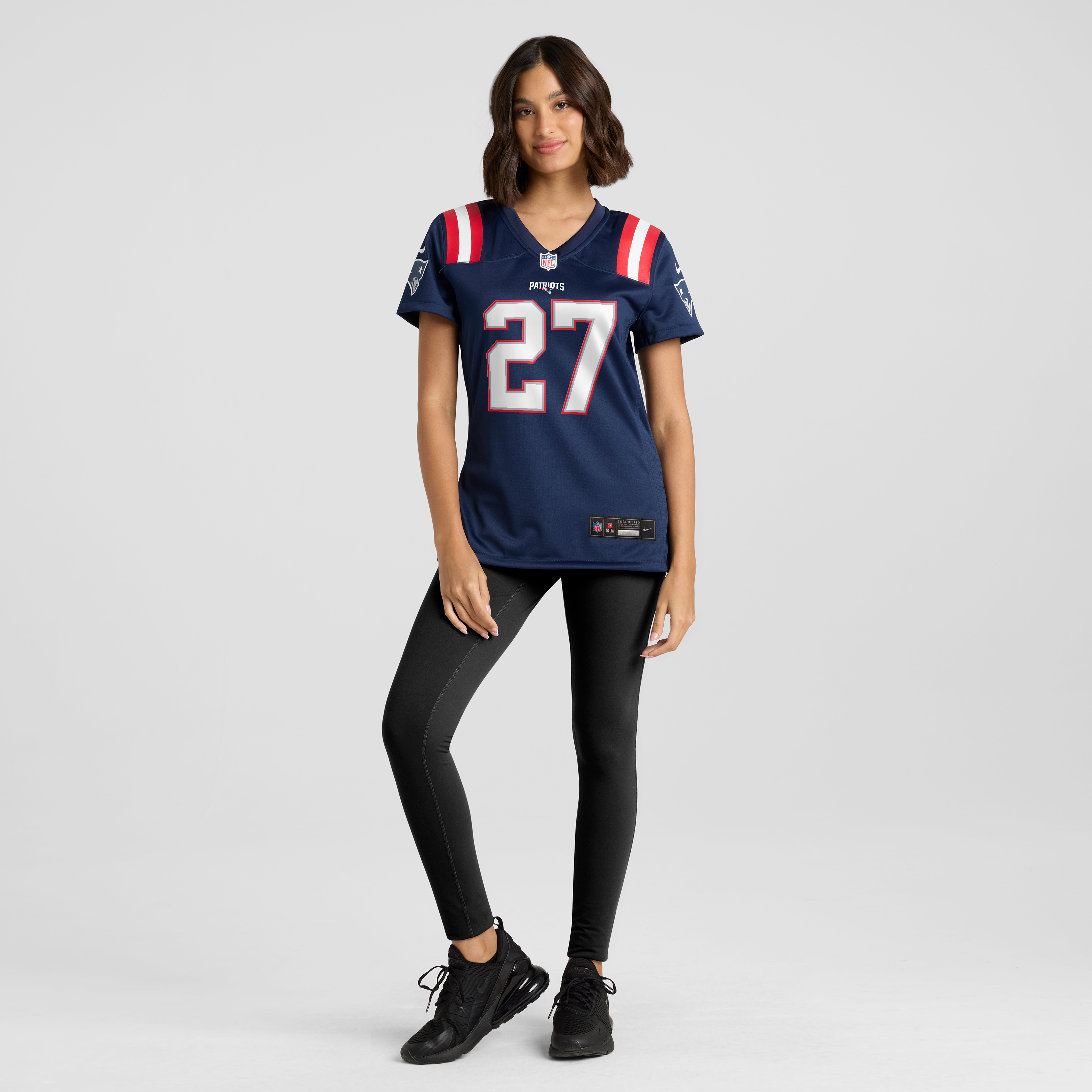 Women's Nike Elliott Davison Navy New England Patriots Team Game Jersey